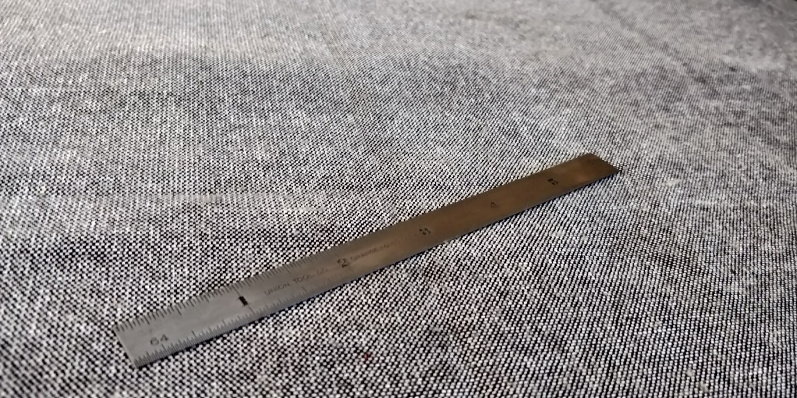 Vintage UNION Rule 6” #420 flexible machinist ruler #10 graduations