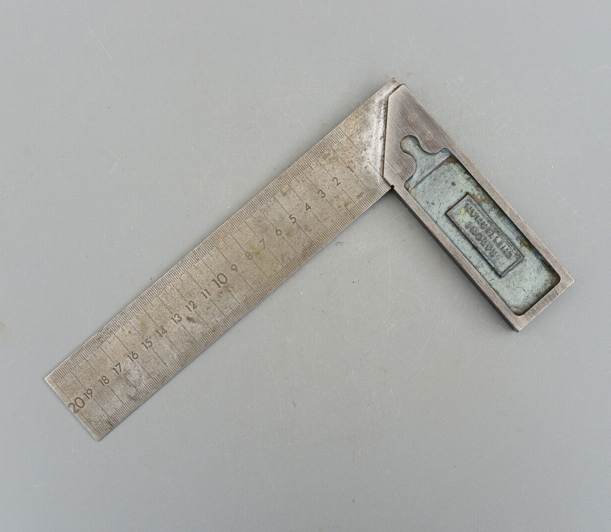 Vintage Rabone Chesterman No 1909 All Steel Try Square 8” Measuring tool cm