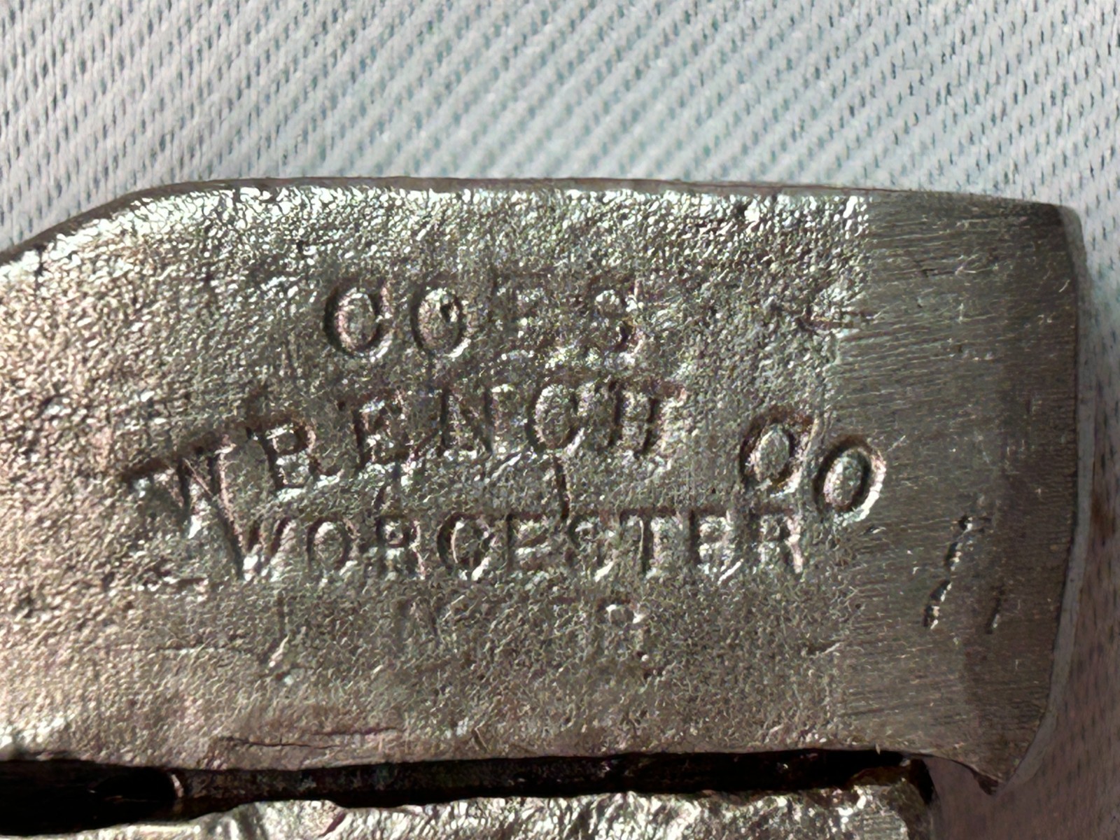 Antique 1880 Coes Wrench Co Worchester Wrench