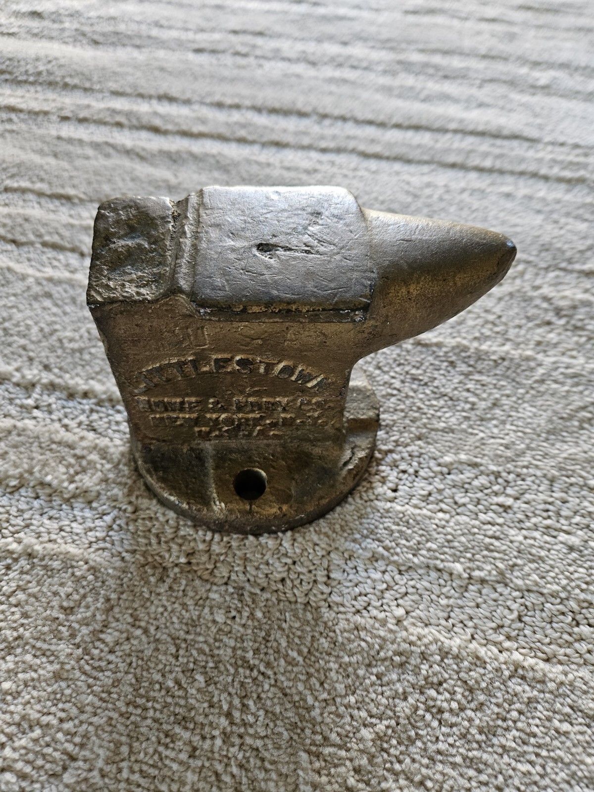 Work Bench Steel Brass Anvil Littlestown Howe Fury New York No. 25 Swivel