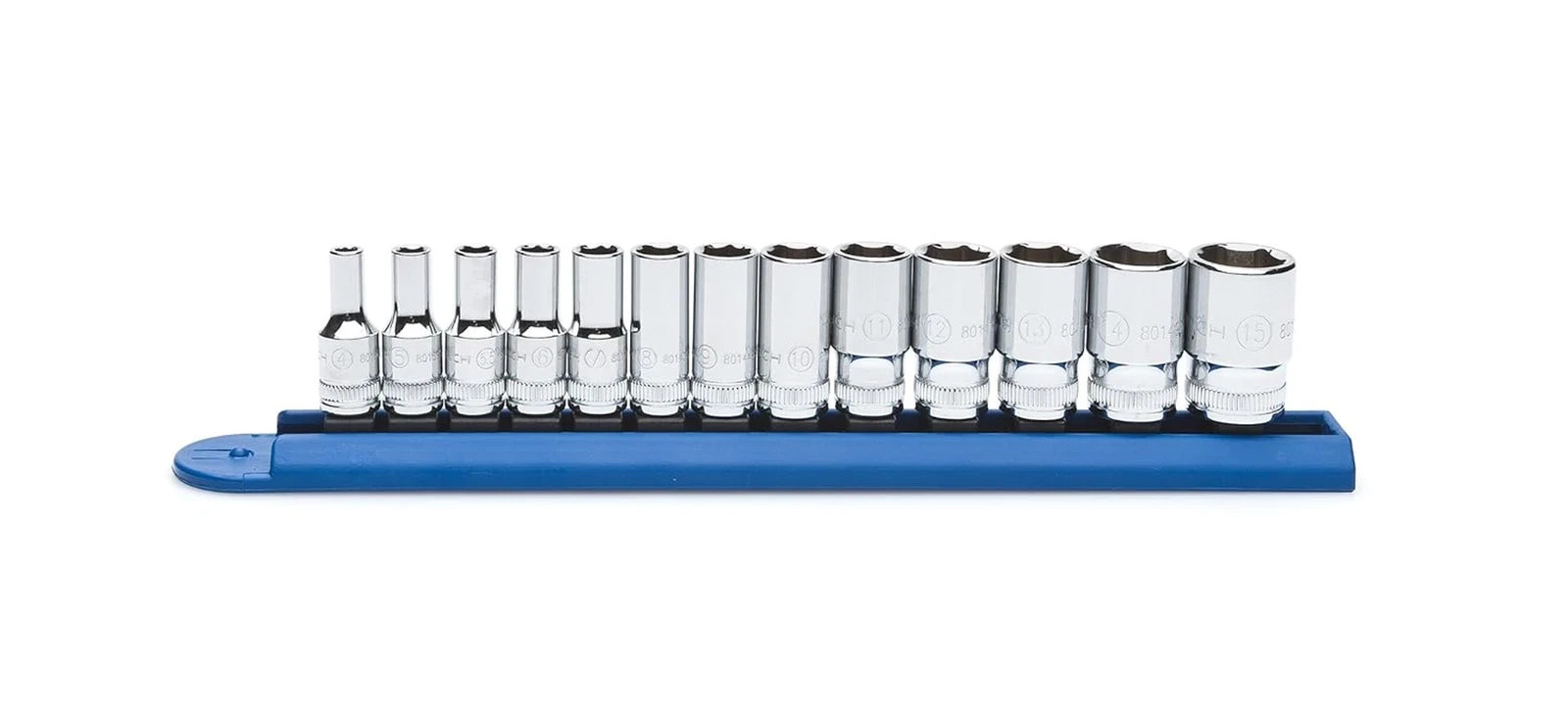 GEARWRENCH 13pc 1/4 Drive Metric Mid Length Socket Set 6 Point Semi Deep #80304S