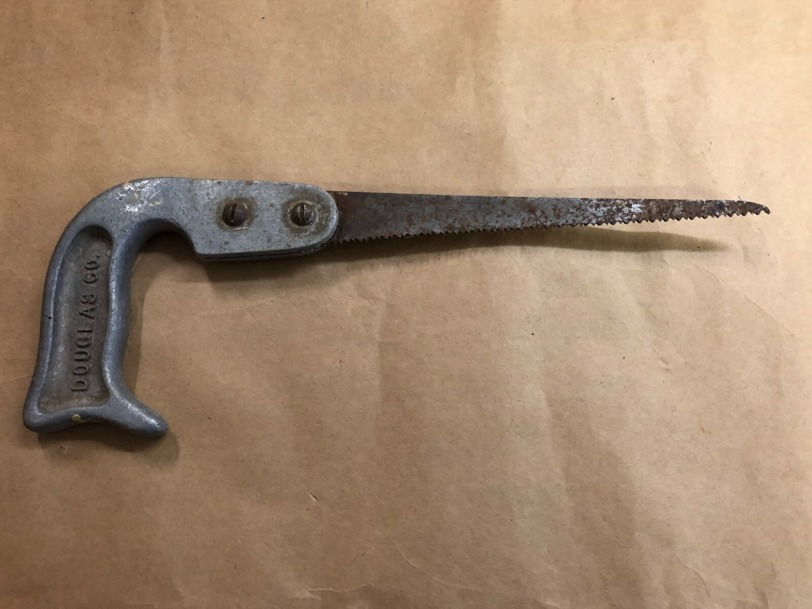 Vintage Douglas Company Charlotte NC Aluminum Alloy Handle Keyhole Saw