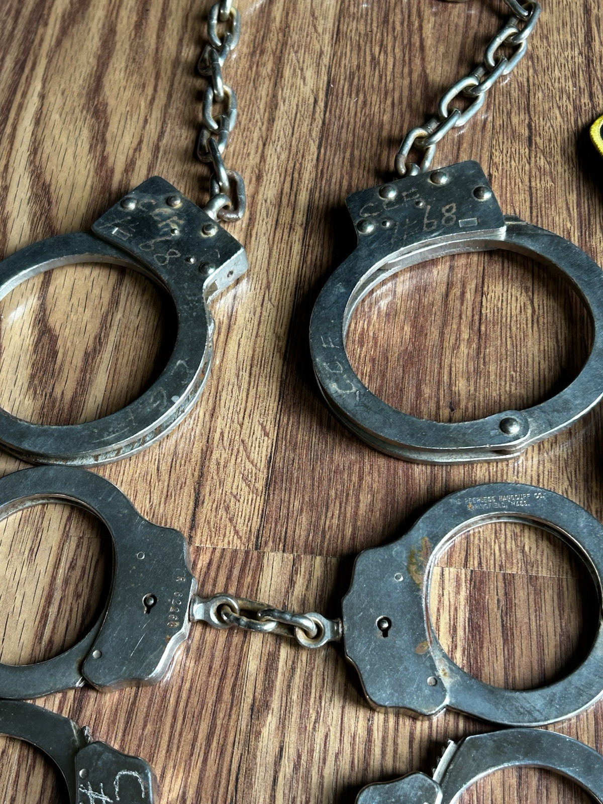 Prison Items Ohio Penitentiary Columbus 1980s/90’s Handcuffs, Shank Badge Keys ￼