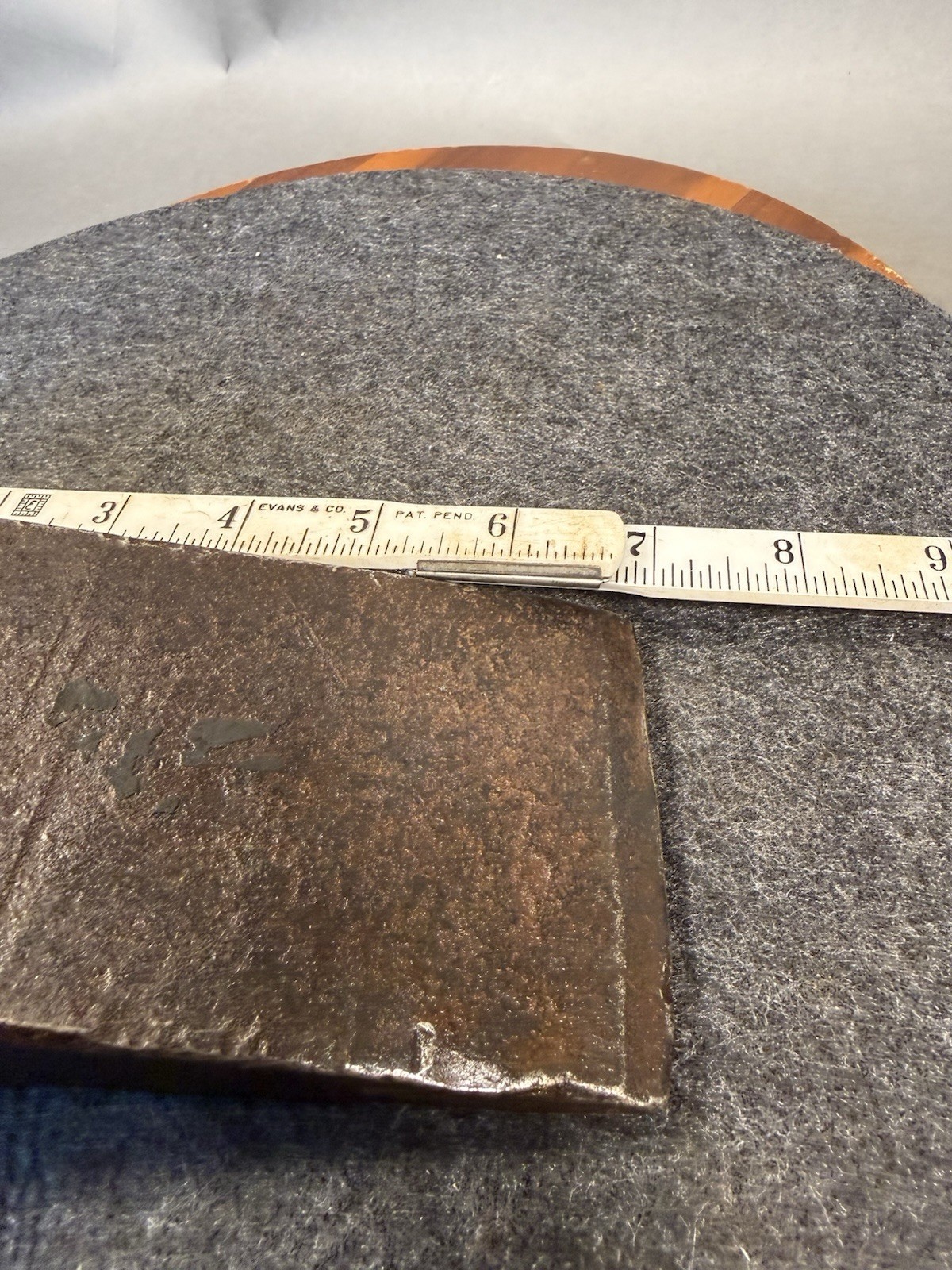 Vintage Large Steel Splitting Wedge 8lb 2oz Log Splitter. Antique.