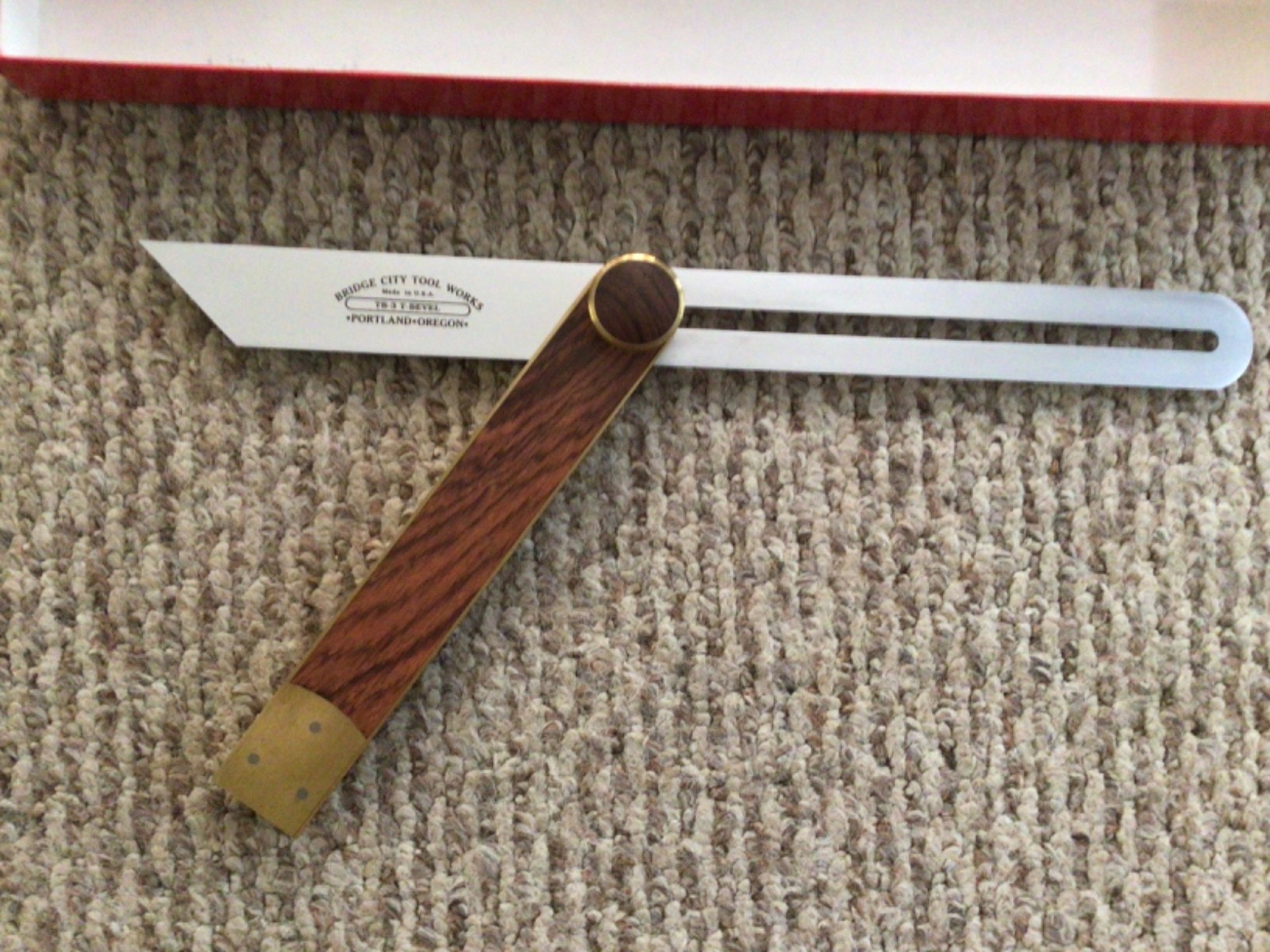 Vintage Bridge City Tool Works Made in USA TB-3 T-Bevel w Box & Paperwork