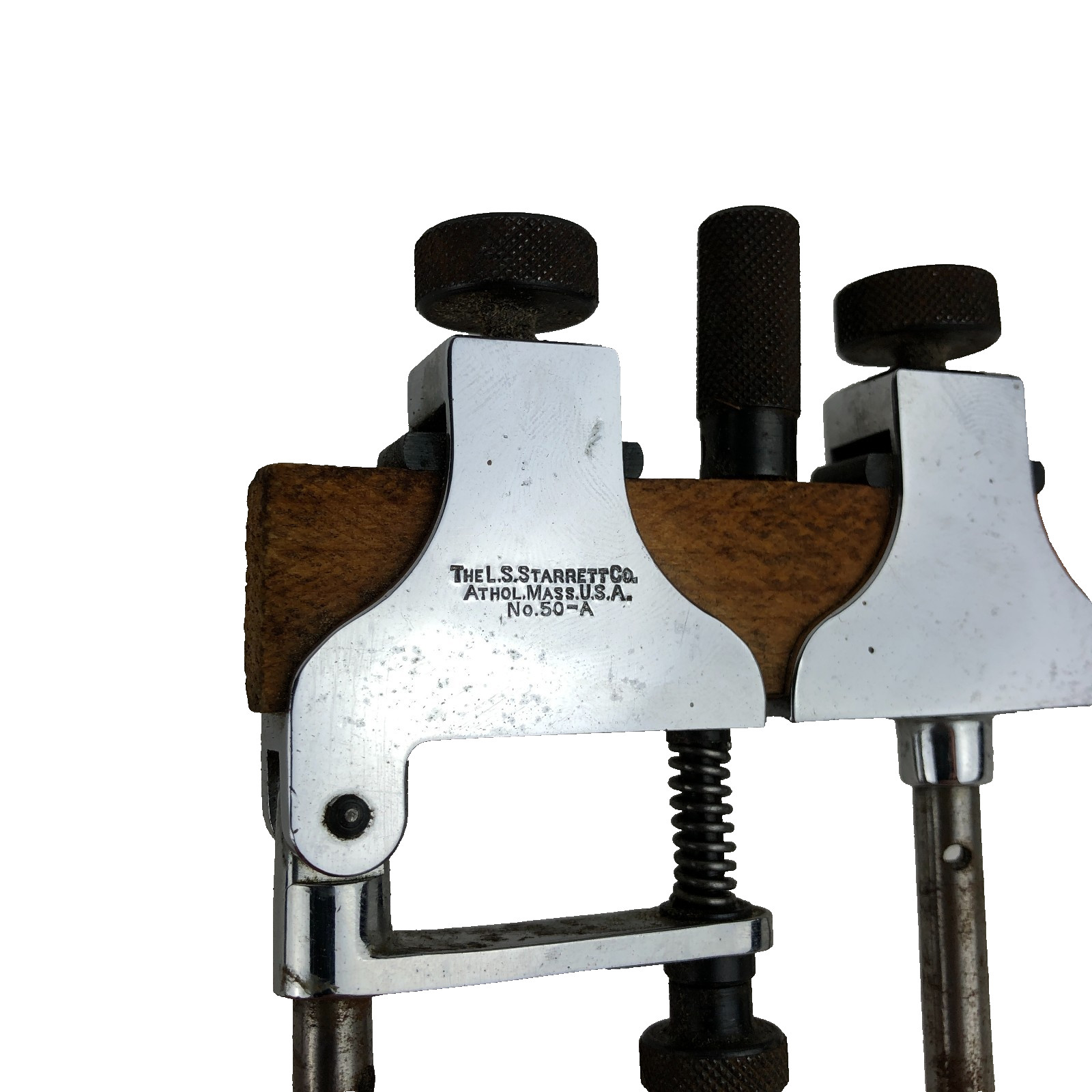The L.S. Starrett Co. No. 50-A Adjustable Trammel Points Dividers USA Vintage