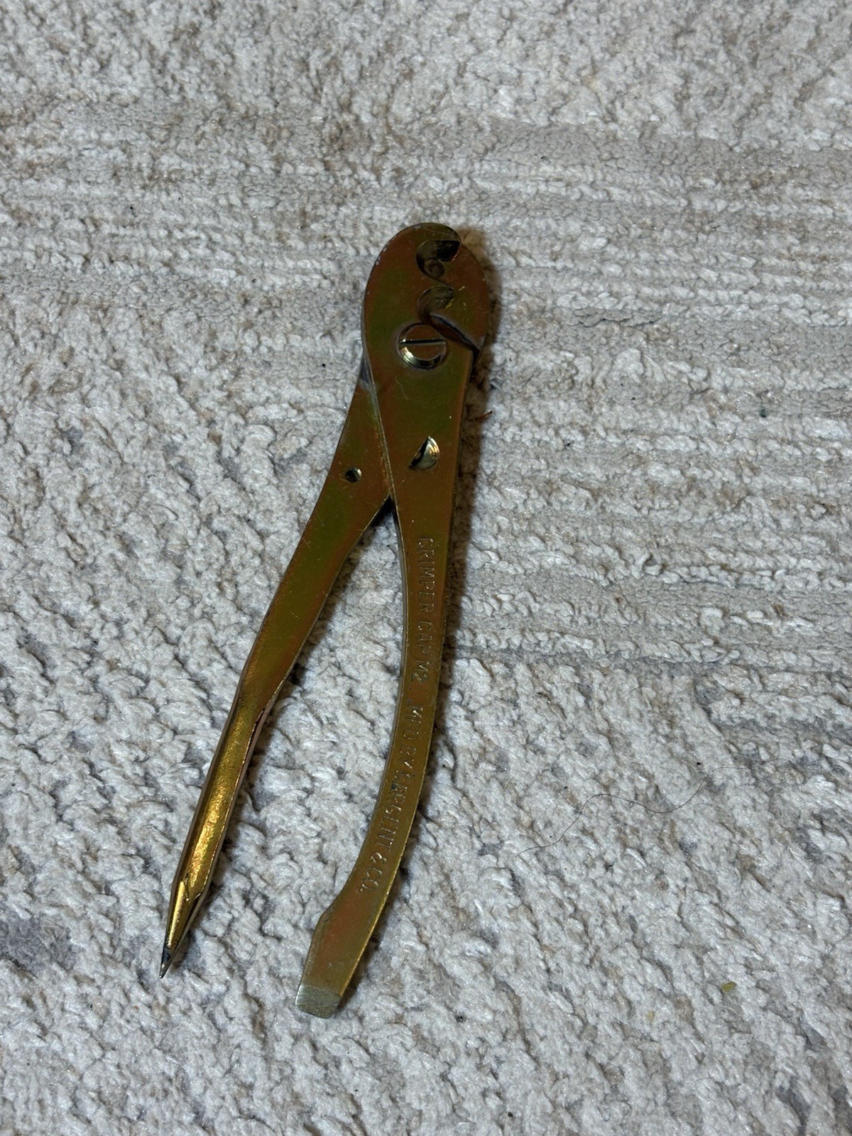 Sargent & Co. M2 Blasting Cap Crimping Pliers 1960s US Army Korea Vietnam Era