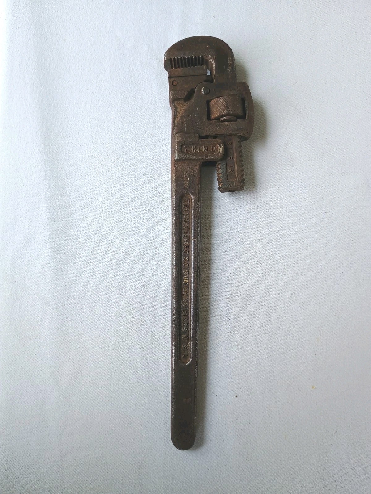 TRIMONT MFG CO Trimo 18″ Drop Forged Pipe Wrench 3-5-18 ROXBURY MA USA