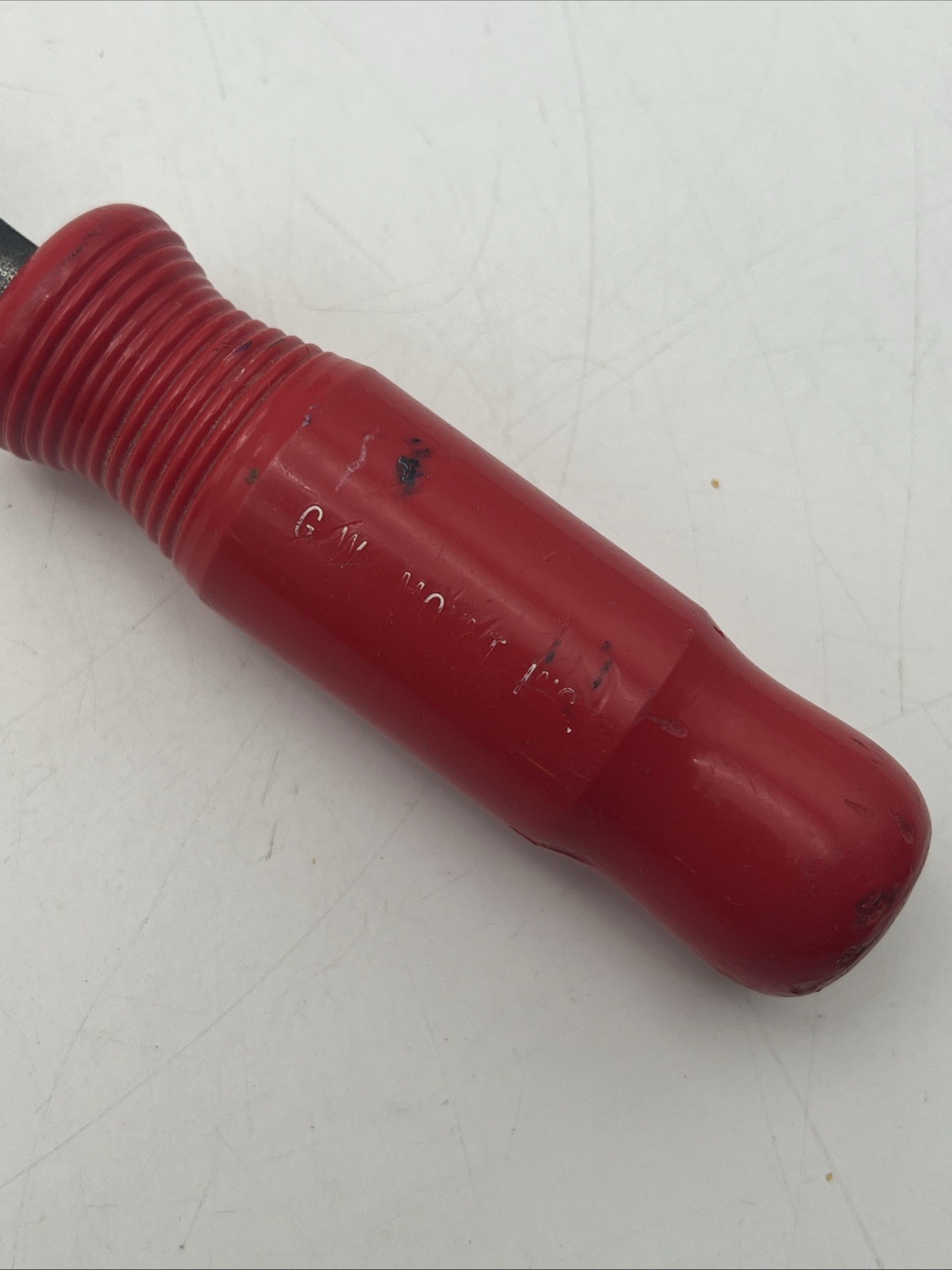 Vintage 7″ G.W. Mount Upholsterer’s Tack Puller / Hand Tool Red Handle EUC