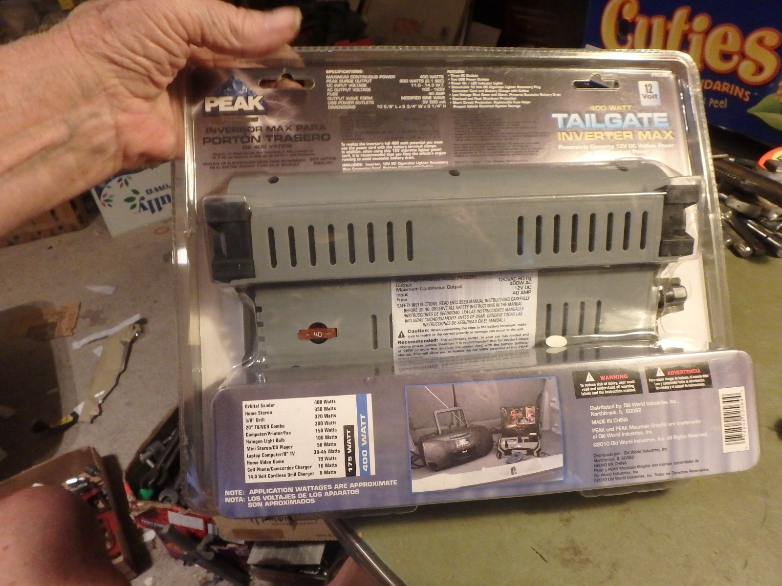 3S – NOS PEAK tailgate inverter MAX # PKCOBO 800 watts