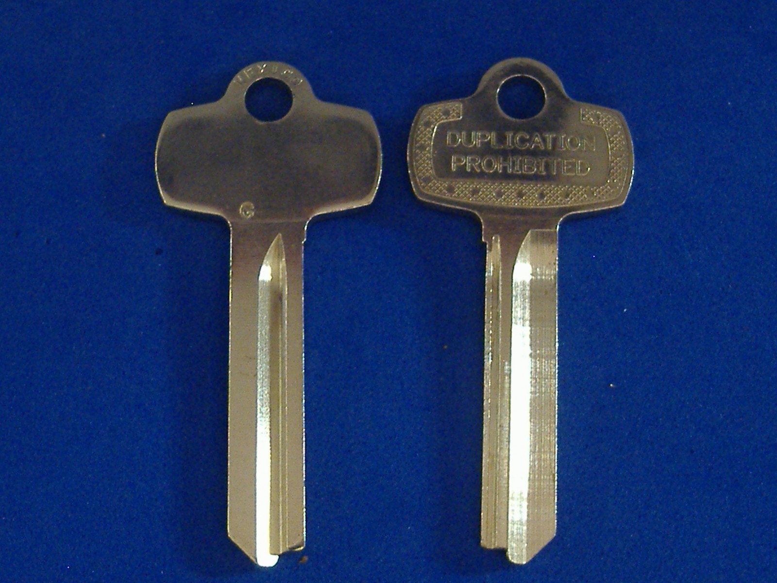 TWO NICKEL SILVER FITS BEST KEY BLANKS FOR “G” KEYWAY