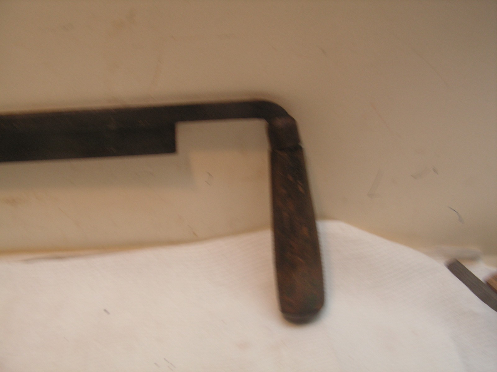 Vintage Dunlap 8 inch Draw Knife Wood Handles With Metal Caps. VERY OLD!