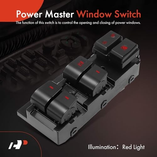 – Front Left Driver Side – Master Power Window Switch – Compatible with
