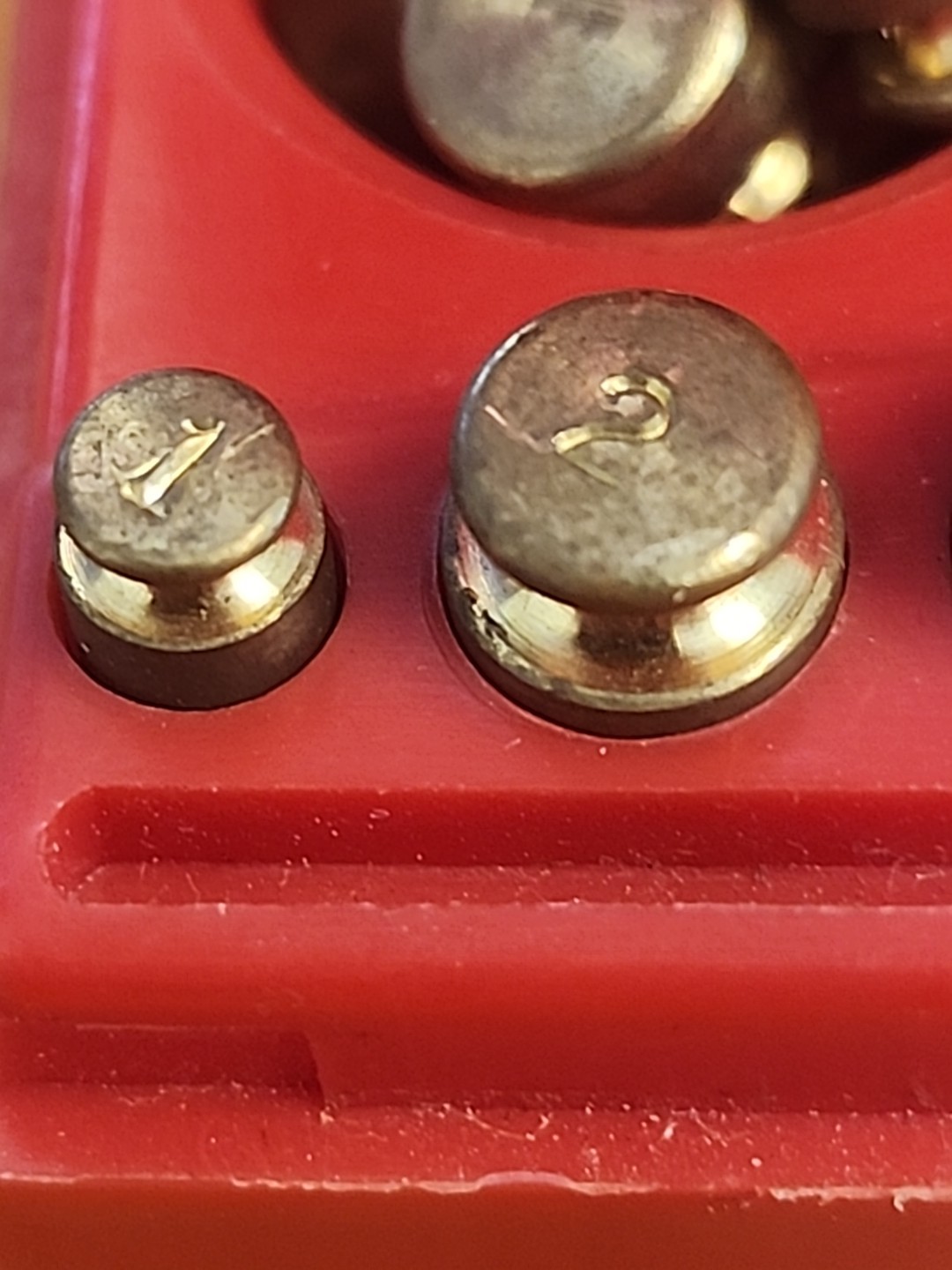 Ohaus Calibration Scale Balance Weight Set W/Case 50 Grams To 1 Gram. 18 Pieces