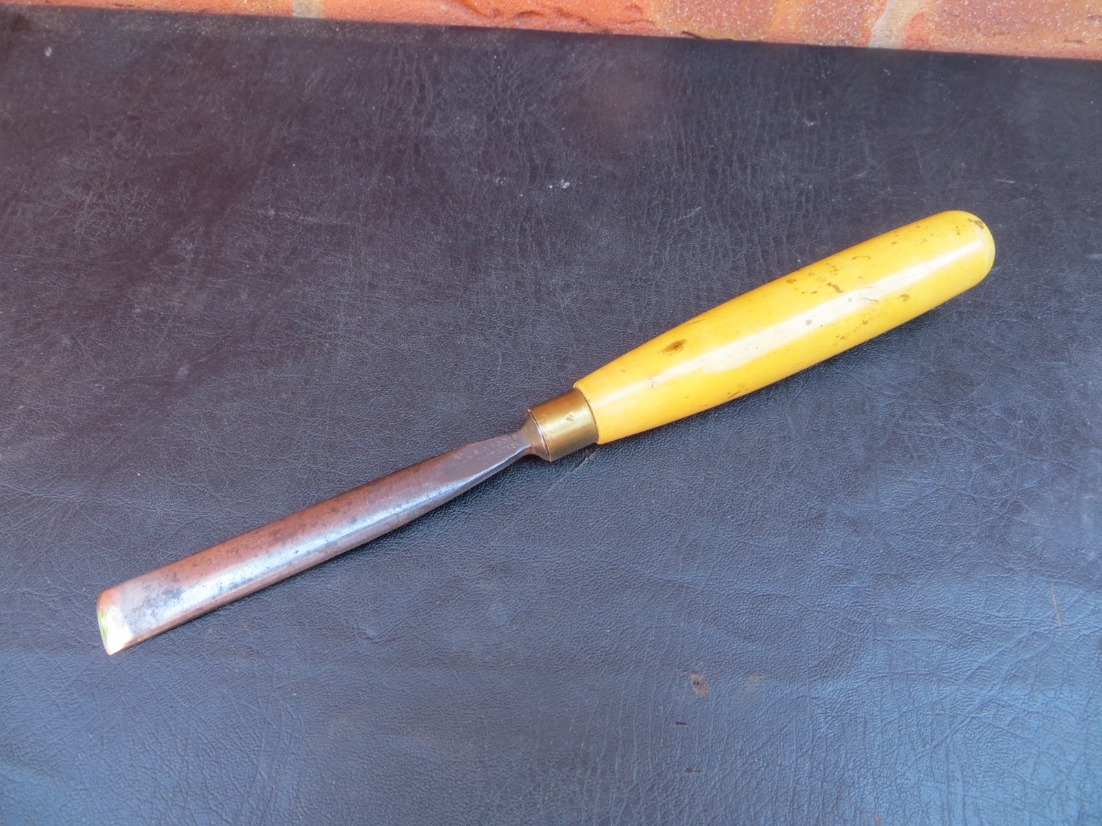 Vintage S. J. Addis Carving Gouge – Sweep 5, 17 mm Wide – Ready to Use, Boxwood