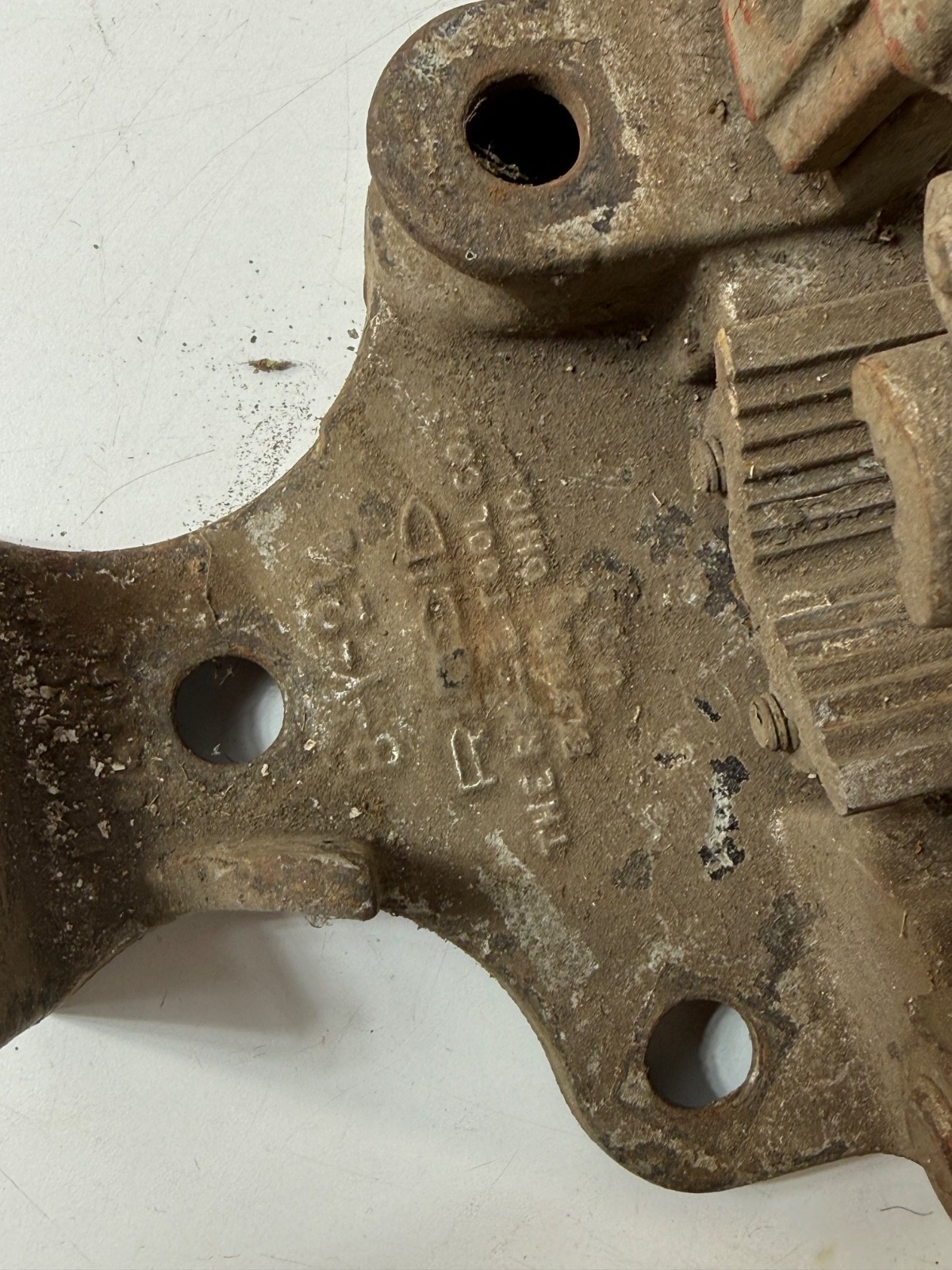 Vintage Ridgid No 21 Pipe Vise Heavy Duty Cast Iron Elyria Ohio USA Bench Tool