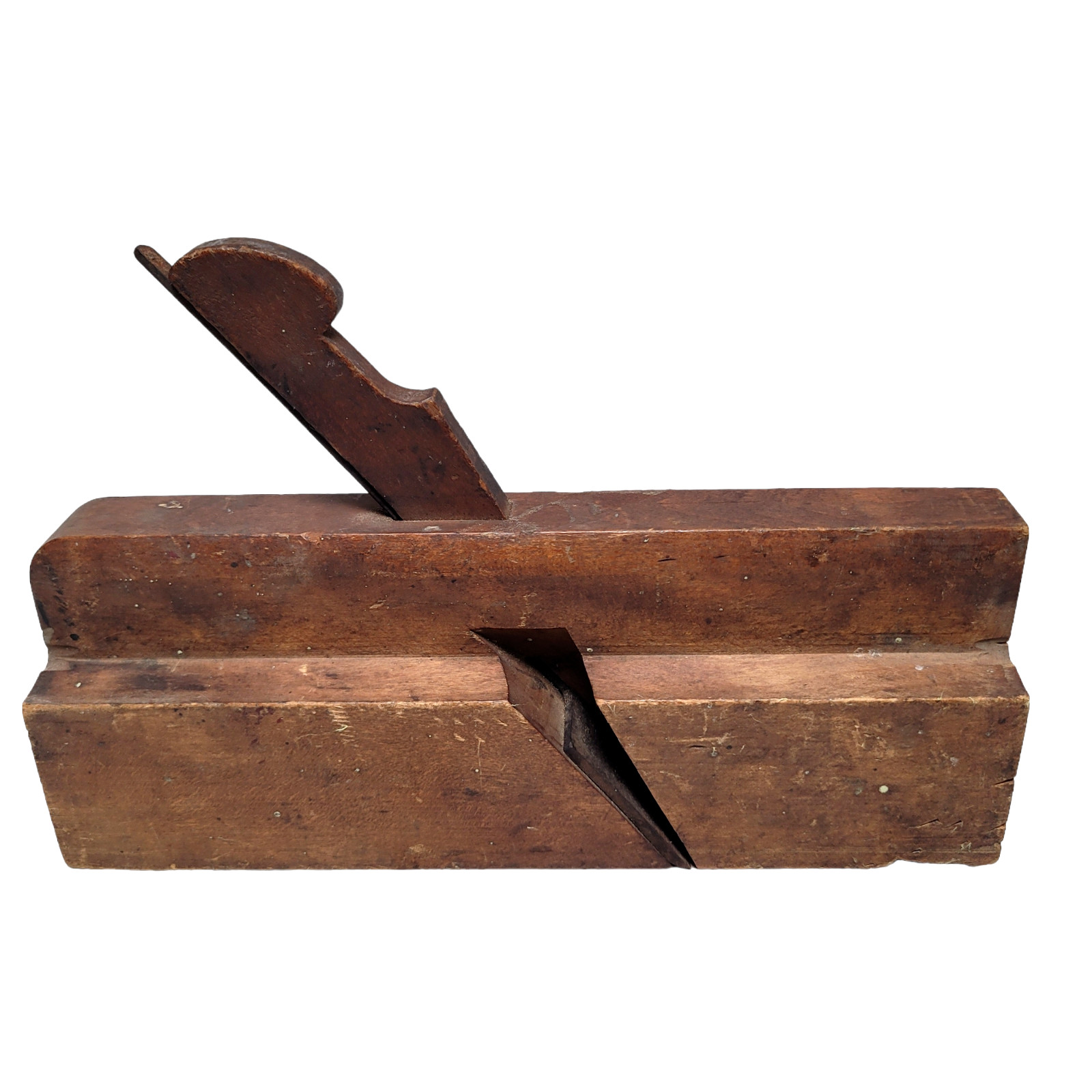 Antique Wood Molding Plane Half Round 1.5″ Blade Schaeffer Ohio