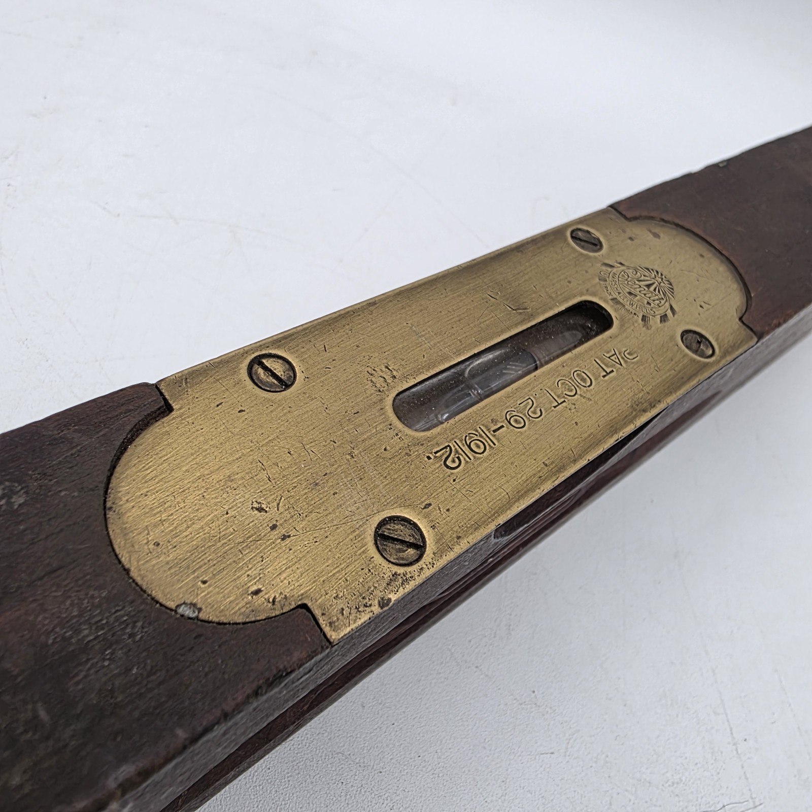 1912 Zenith Marshall Wells 12″ Wooden Level Oct-29-1912
