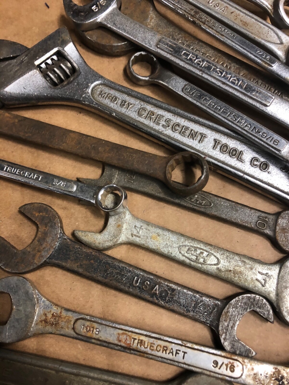 LARGE lot of vintage antique cast iron wrenches – 42 pieces – ALL 4 one price