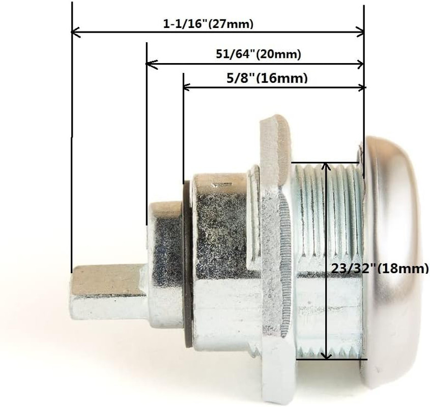 Tool Box Locks with Keys, 2 Pack Keys Alike 5/8 Inch Lock Cylinder, Tool Box Loc