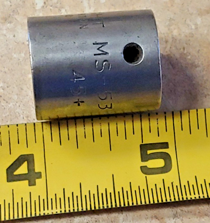 Vintage Wright 9/16″ 12-point 3/8″ drive MS-53 45+ socket Barberton OH, USA