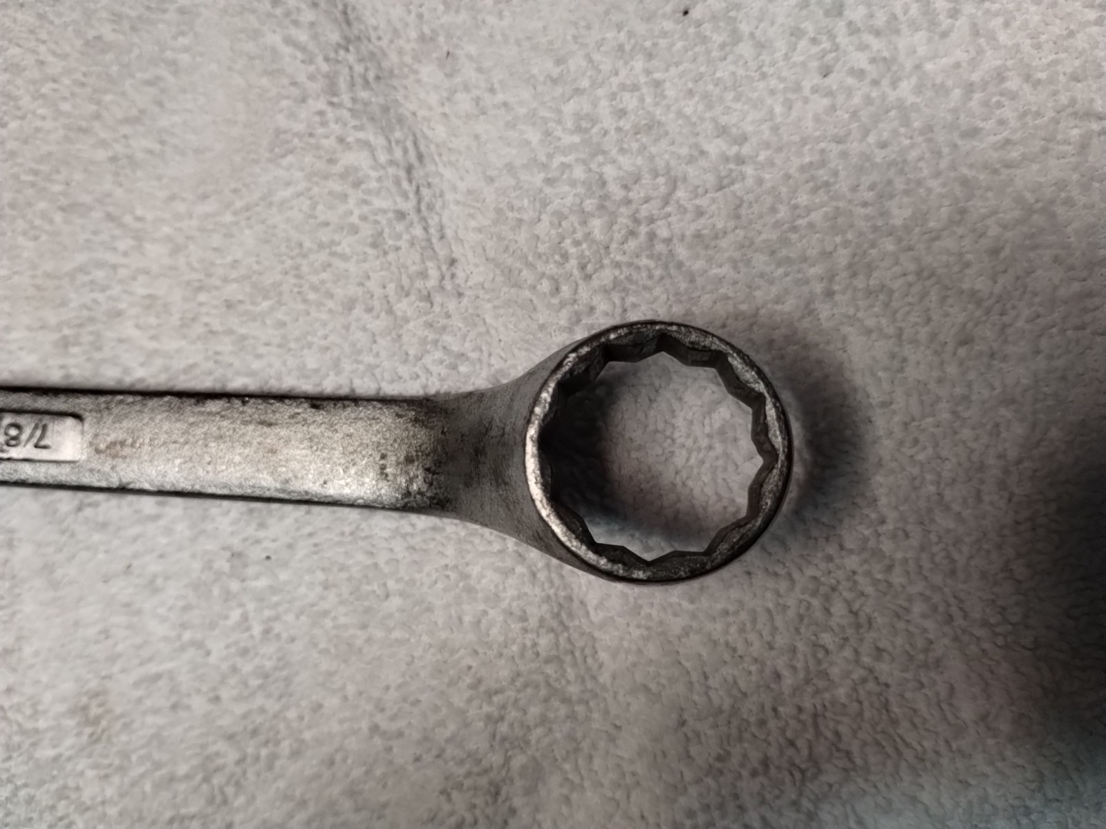 Vintage Williams SUPERRENCH No. 8731A 7/8″ x 3/4″ Double Box End Wrench 12 pt.a4