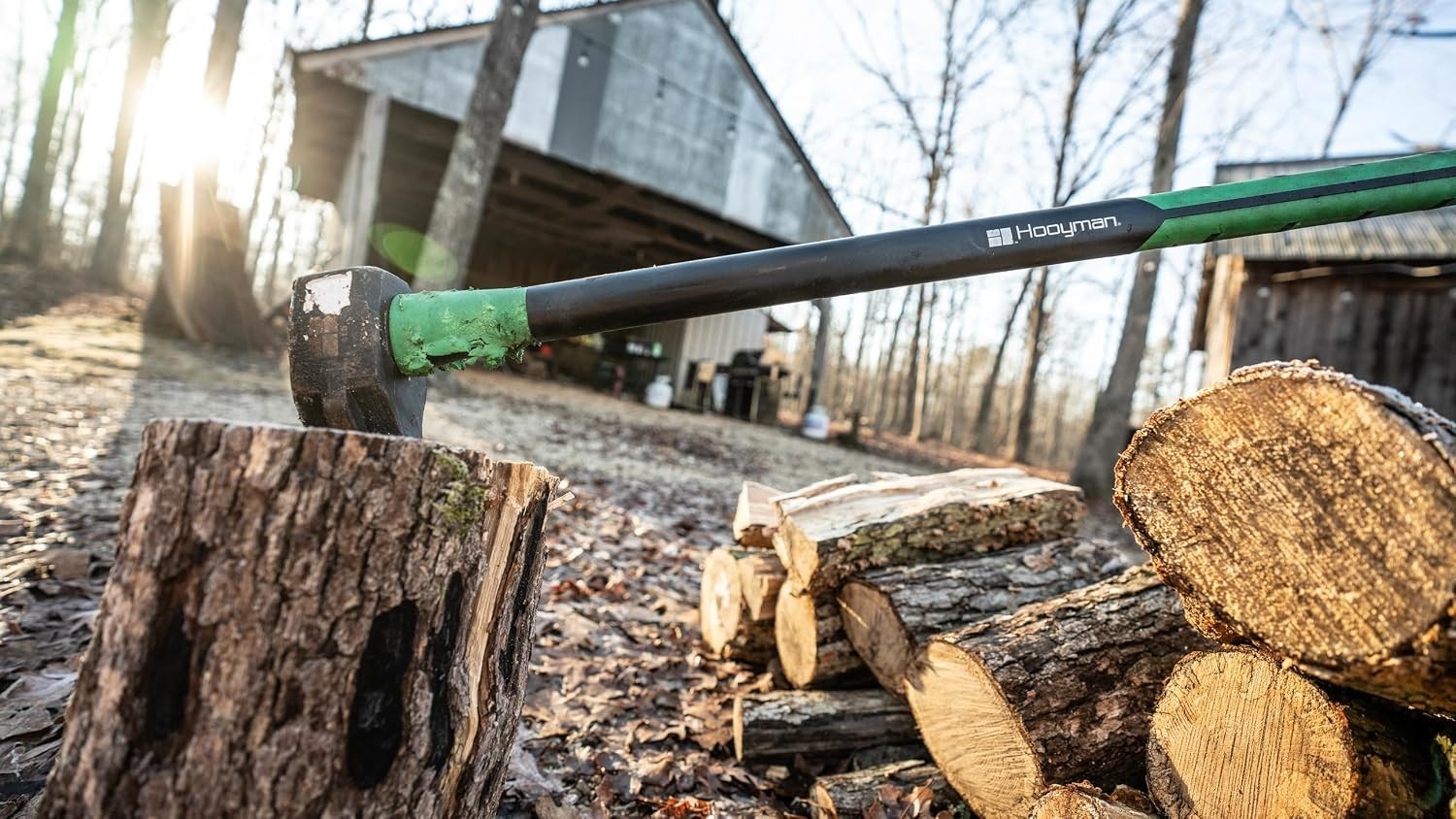 Durable 36in Splitting and Chopping Maul with Forged Steel Blade for Outdoor Use