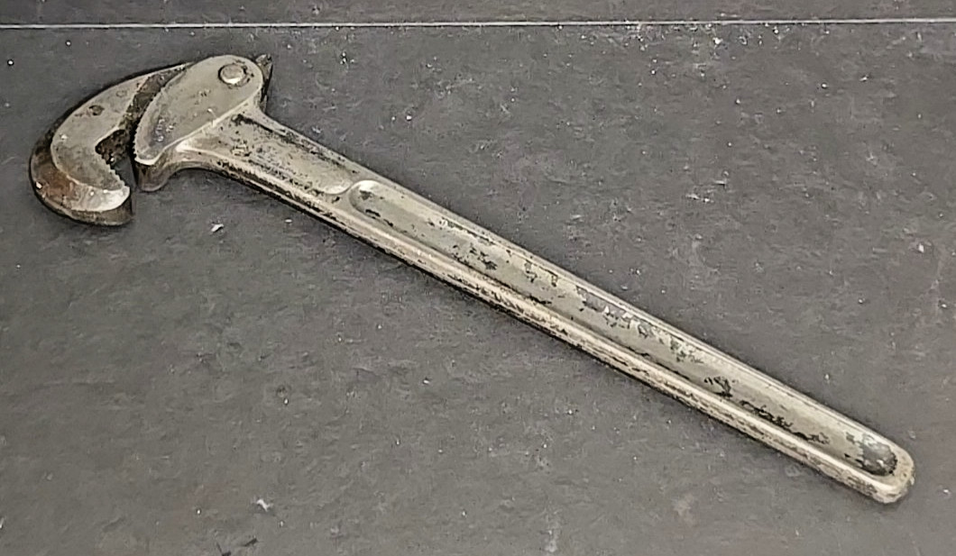 Antique Pipe Wrench Tool The Johnston Automatic Patent July 30, 1895 Made in USA