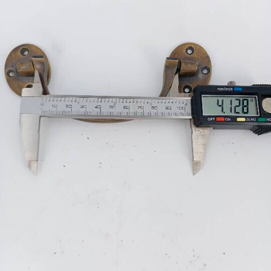 2 Large Solid Brass Sea Chest Box Handles 16cm Vintage Trunk Pull Handles Old St