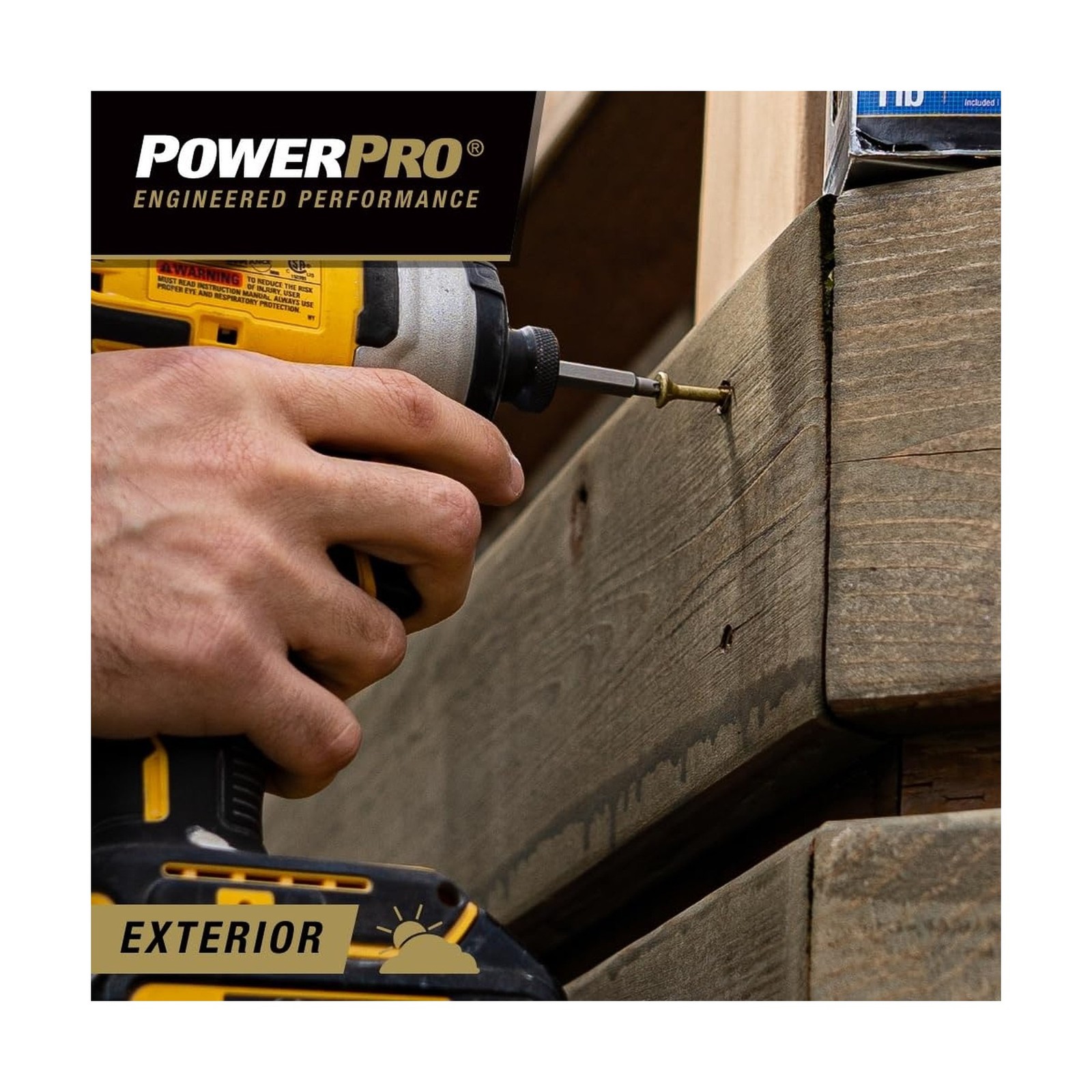 Power Pro Premium Exterior Wood Screws, #10 x 3-1/2″ Inch All-Purpose Deck Sc…