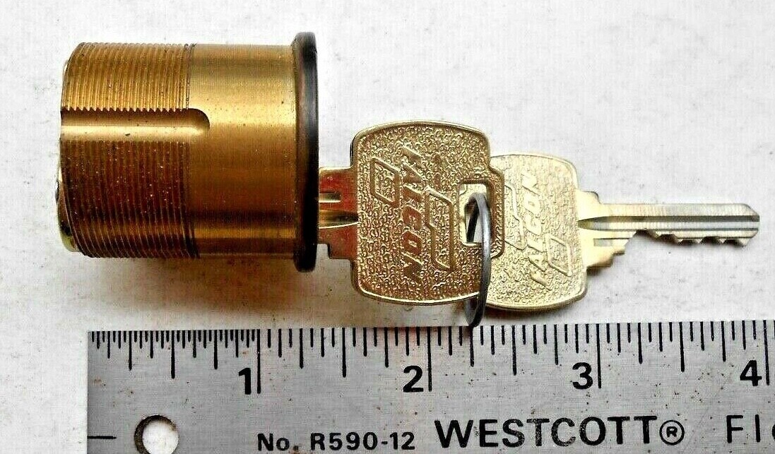 Vintage FALCON mortise cylinder lock with 2 keys