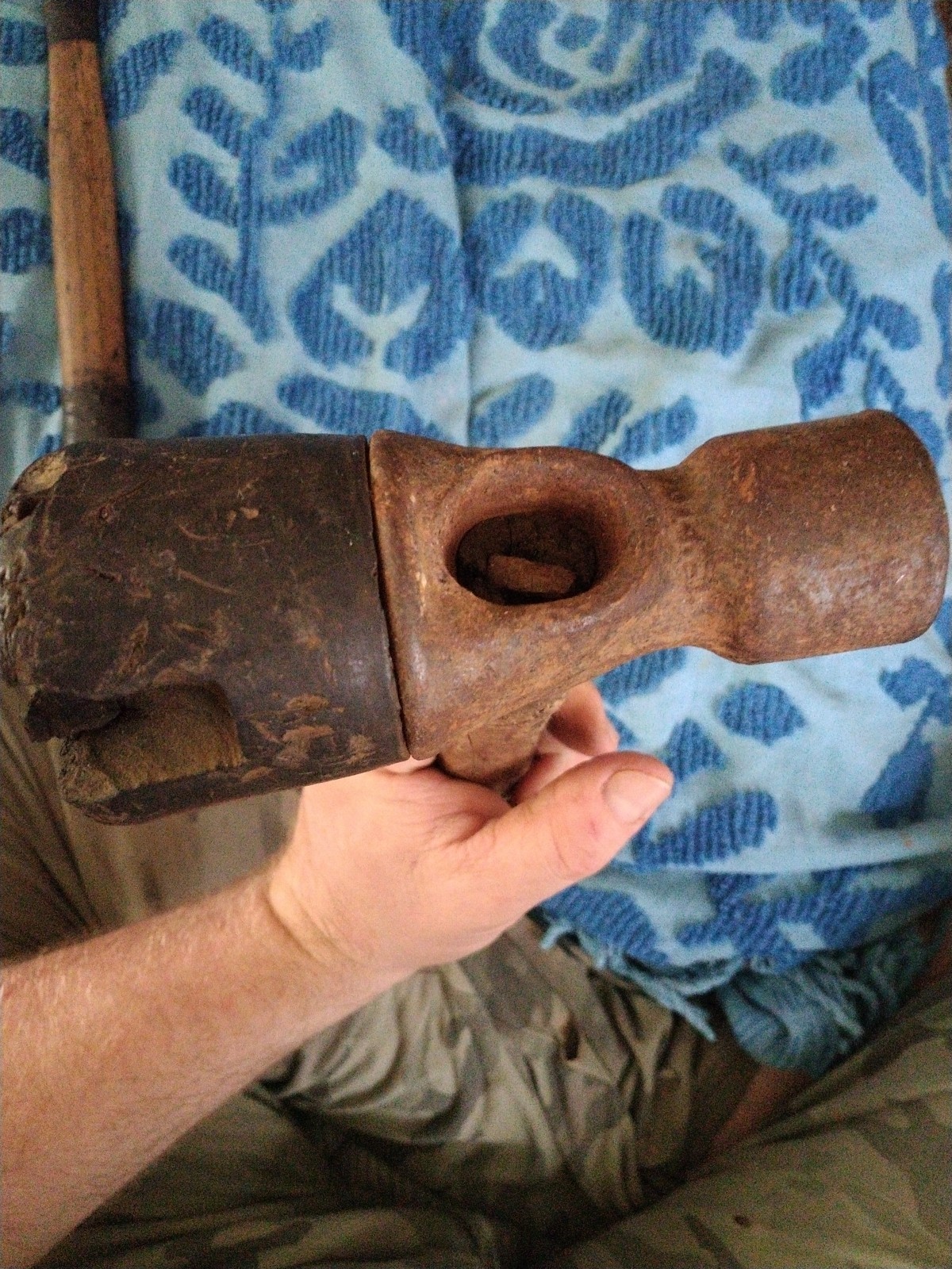 2 RARE! Antique Hammers, Rubber forged early Hammers
