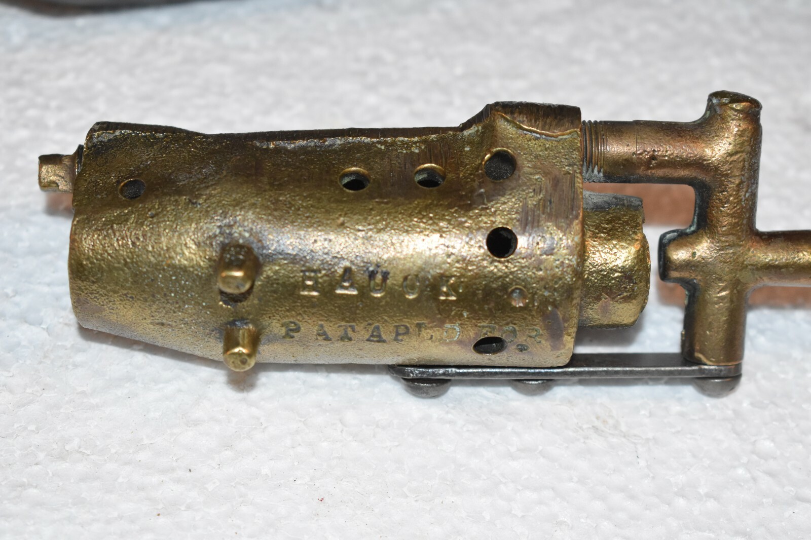 Antique HAUCK Brass Blowtorch Combustion Vaporizer Chamber Burner