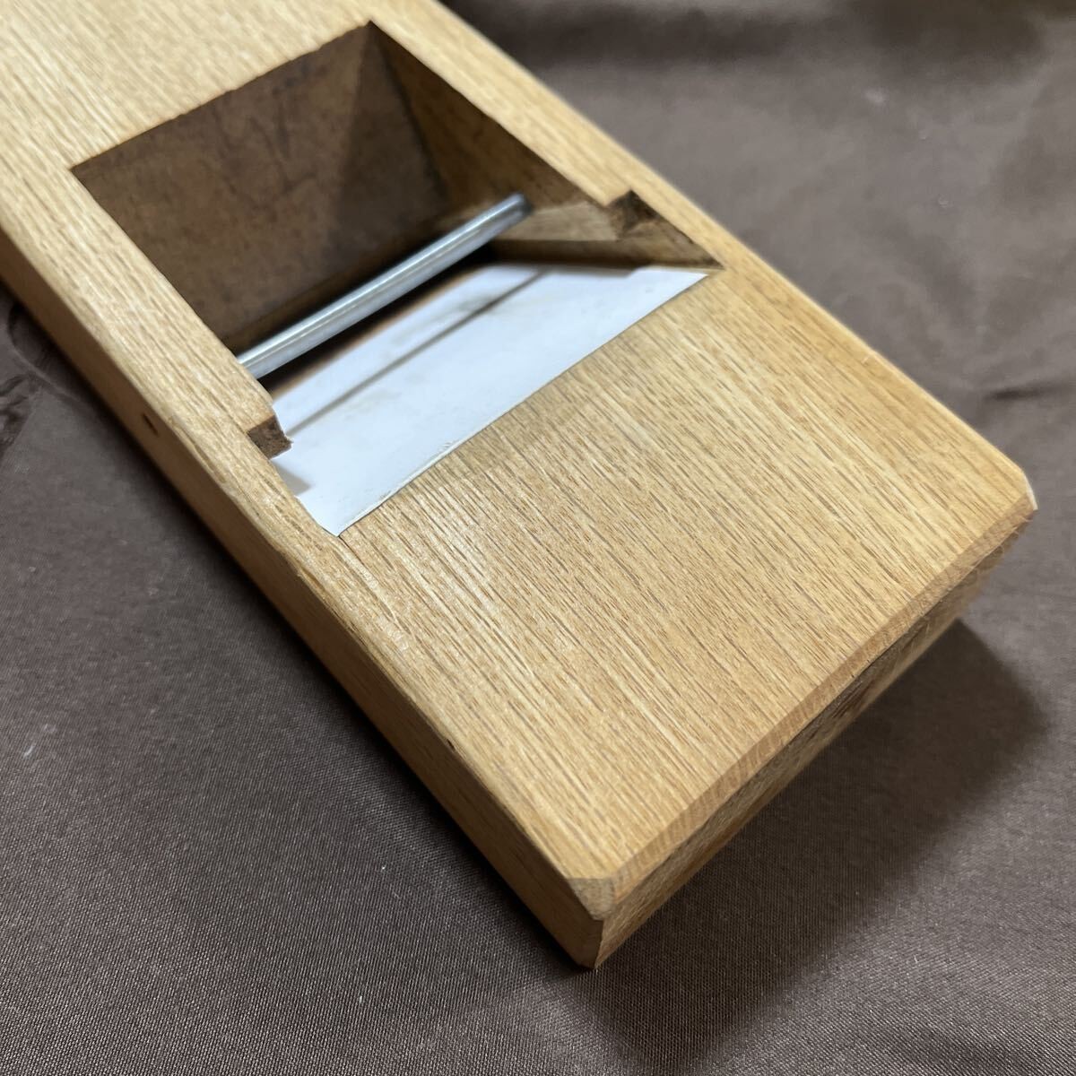 Japanese Kanna Plane Fukusaburo 65mm Laminated Steel Sunroku Carpenter Tool