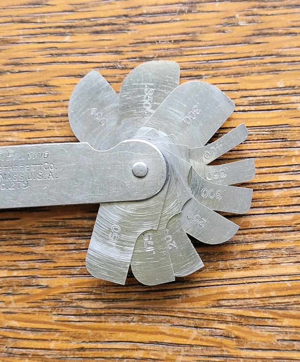 Vintage L. S. Starrett No. 279 Fillet or Radius Gage Machinist Tool USA