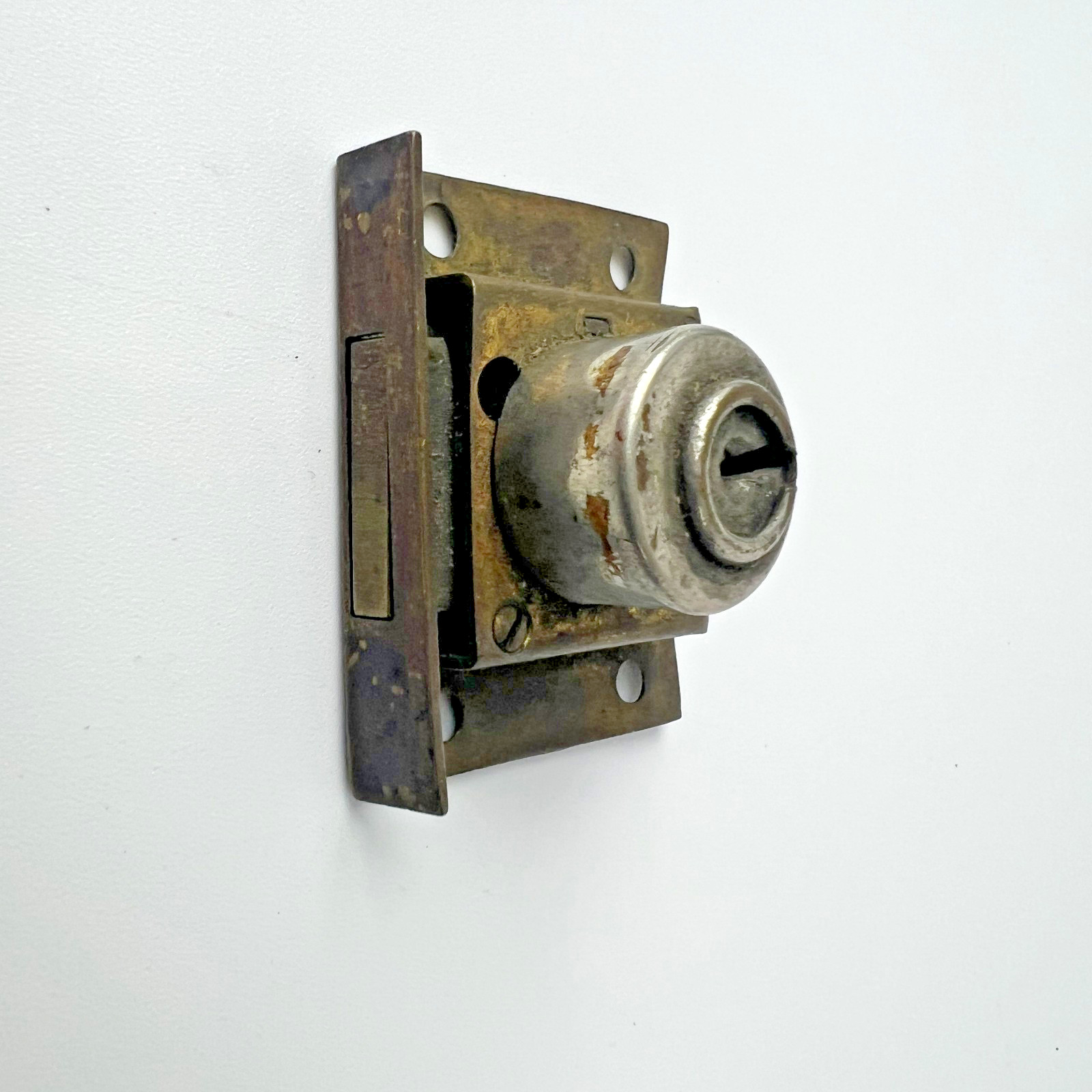 Yale 7XBK165 Cabinet Drawer Lock with Key Solid Brass Surface Mount Hardware