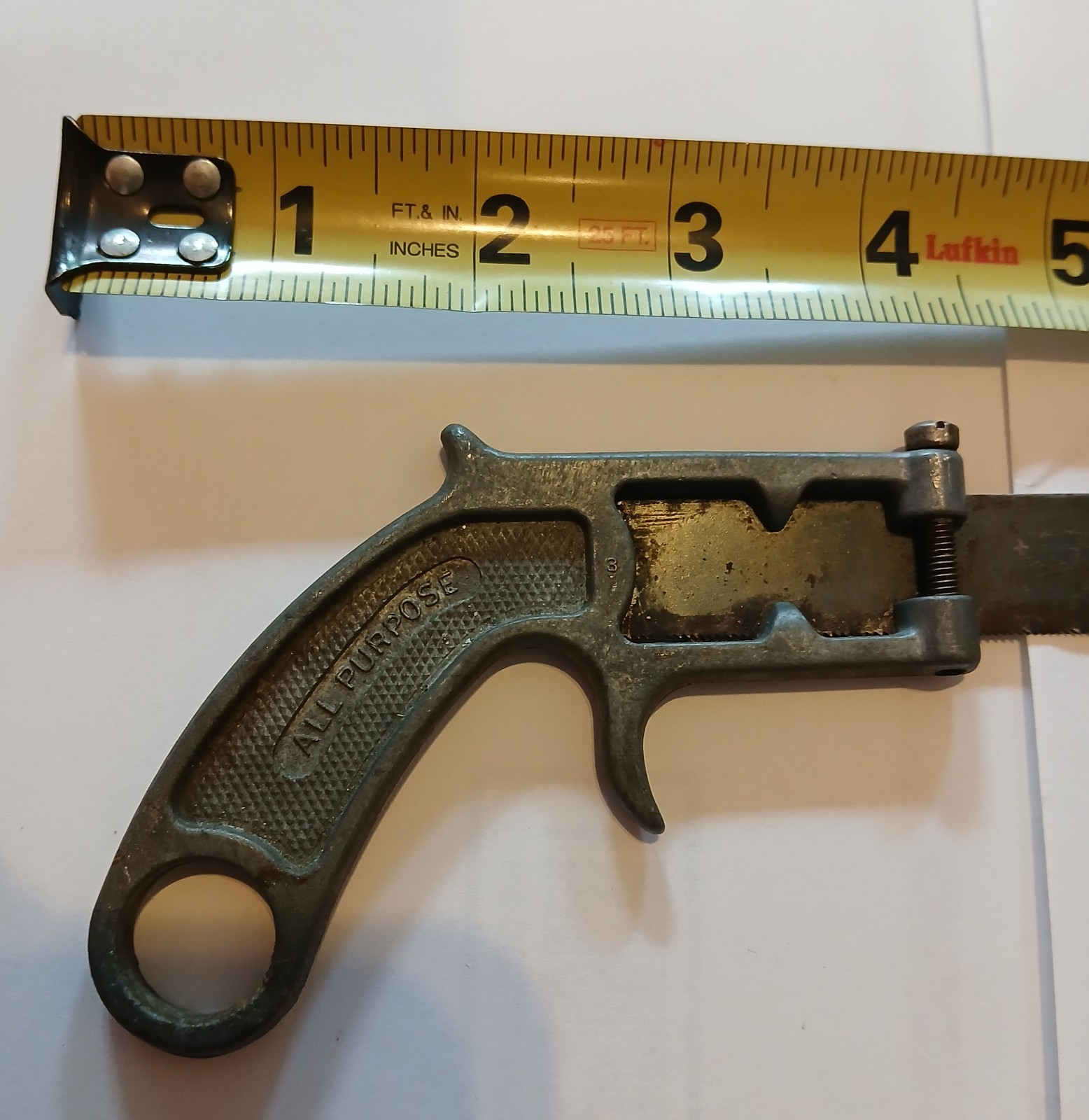 Vintage General Motors G.M. Mfg Co. L.I.C. N.Y. Pistol Grip Keyhole Hand Saw
