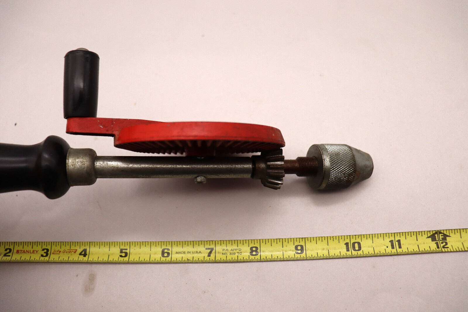Vintage STANLEY Egg Beater Hand Crank Drill # 03-105 * Made in England free ship