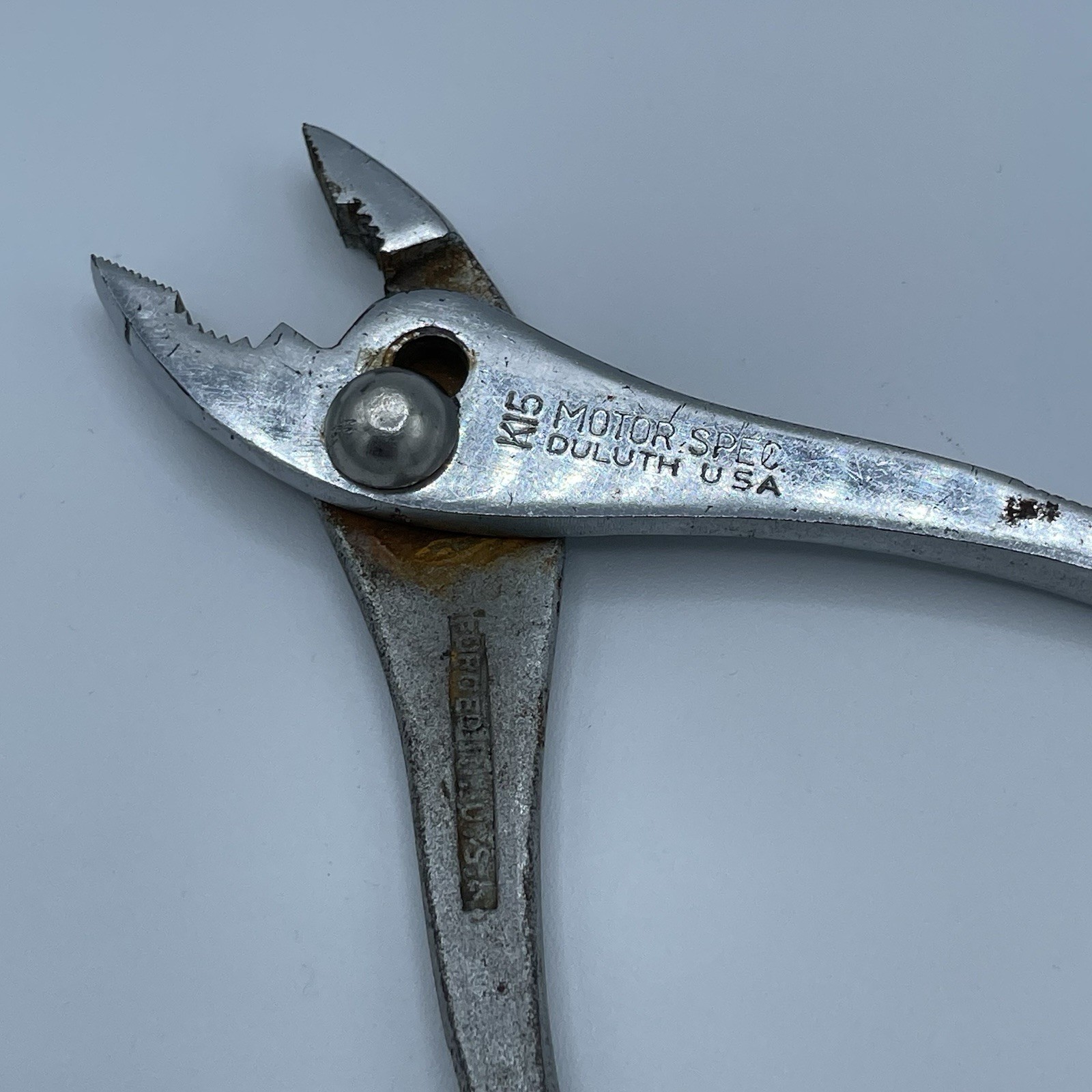 Vintage Motor Spec by Diamond K15 Slip Joint Pliers Duluth USA 5.5”
