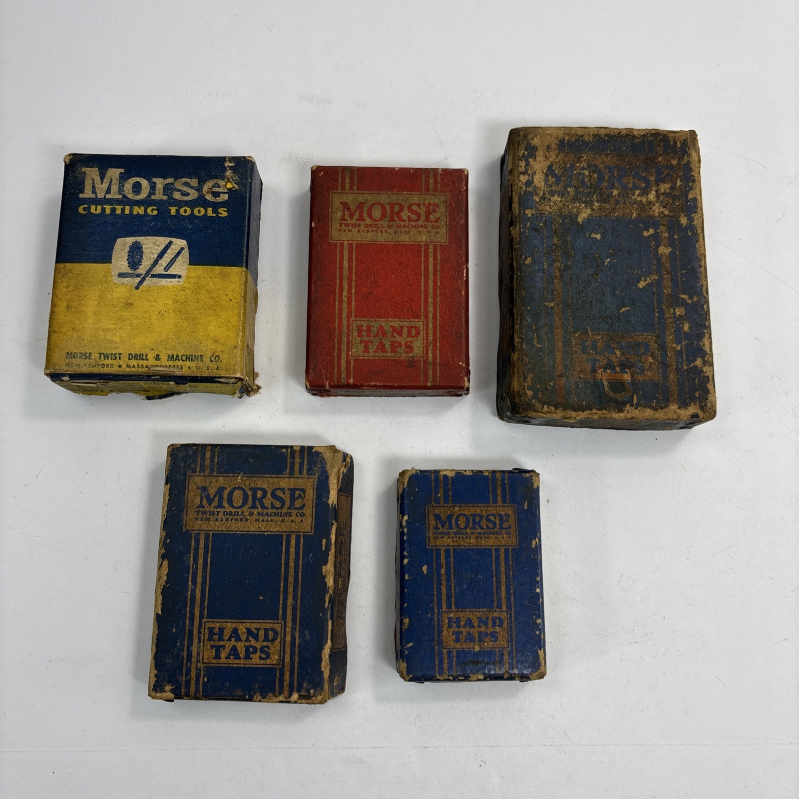 Vintage Morse Hand Tap Cutting Tool Lot Various Sizes