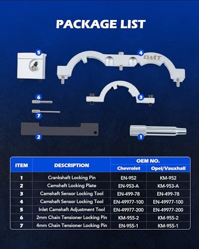 Turbo Engine Timing Tool Kit Engine Camshaft Alignment Tool Set blue