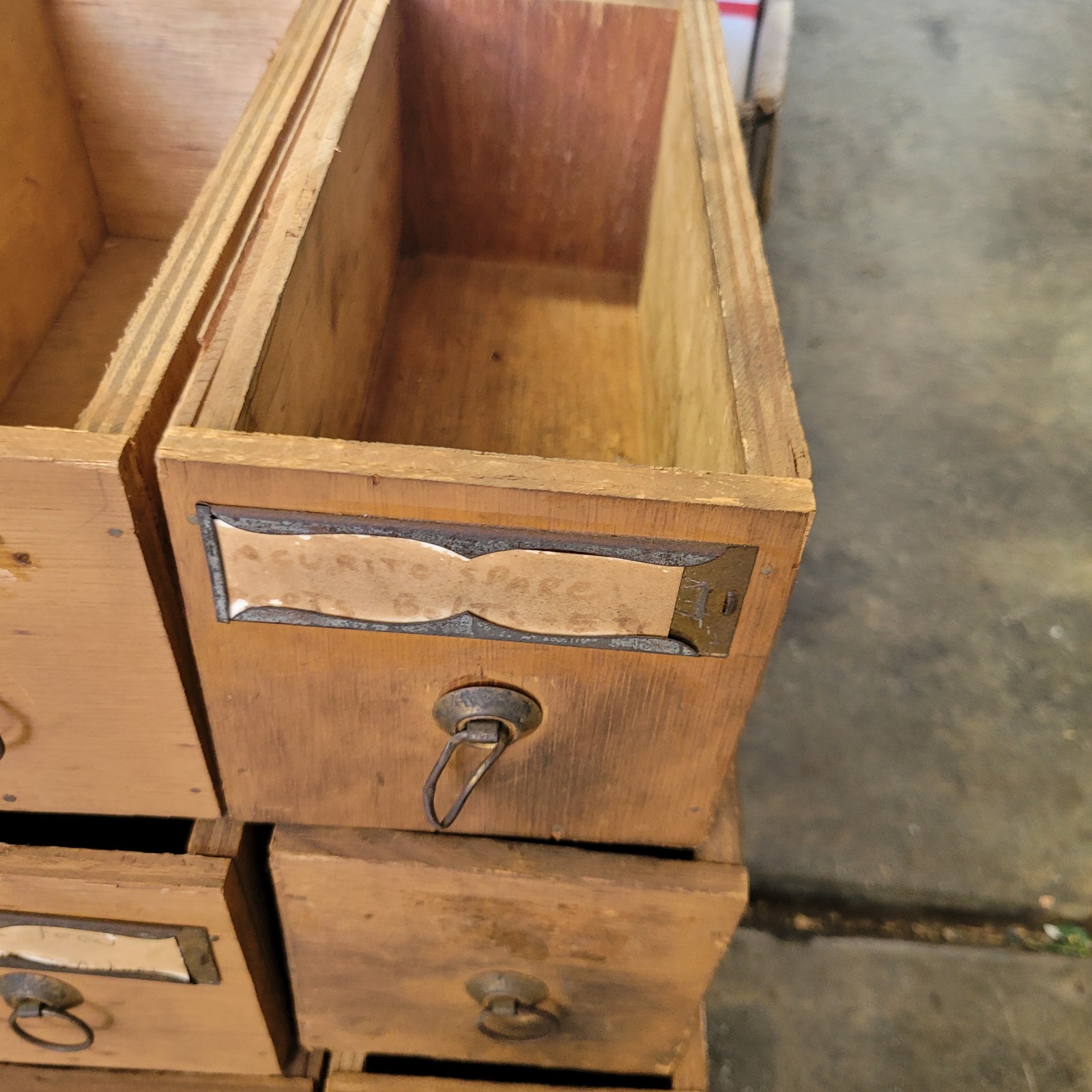 11 Vintage Tool Hardware Parts Cabinet Drawers Homemade Wood Garage Knobs Craft
