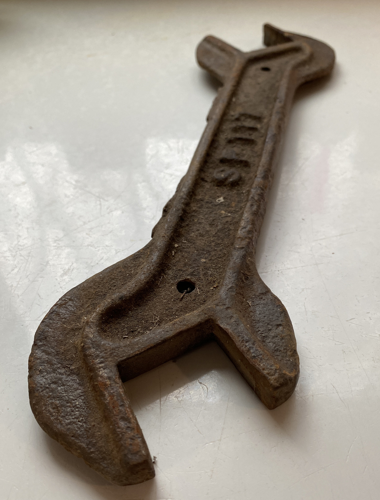 Antique Cast-Iron Wrench Independent SP￼ 117 Primitive 11” Length