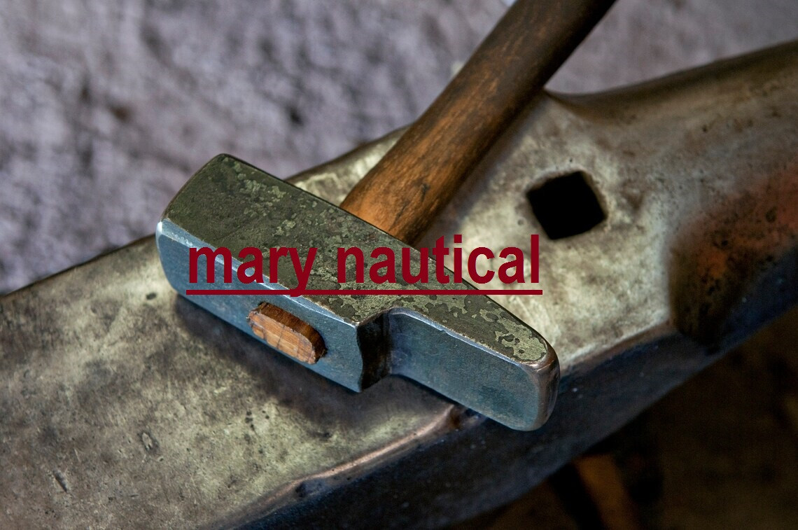 Three Pound French Style Forging Blacksmith Hammer Rubber Head/Face Hammers