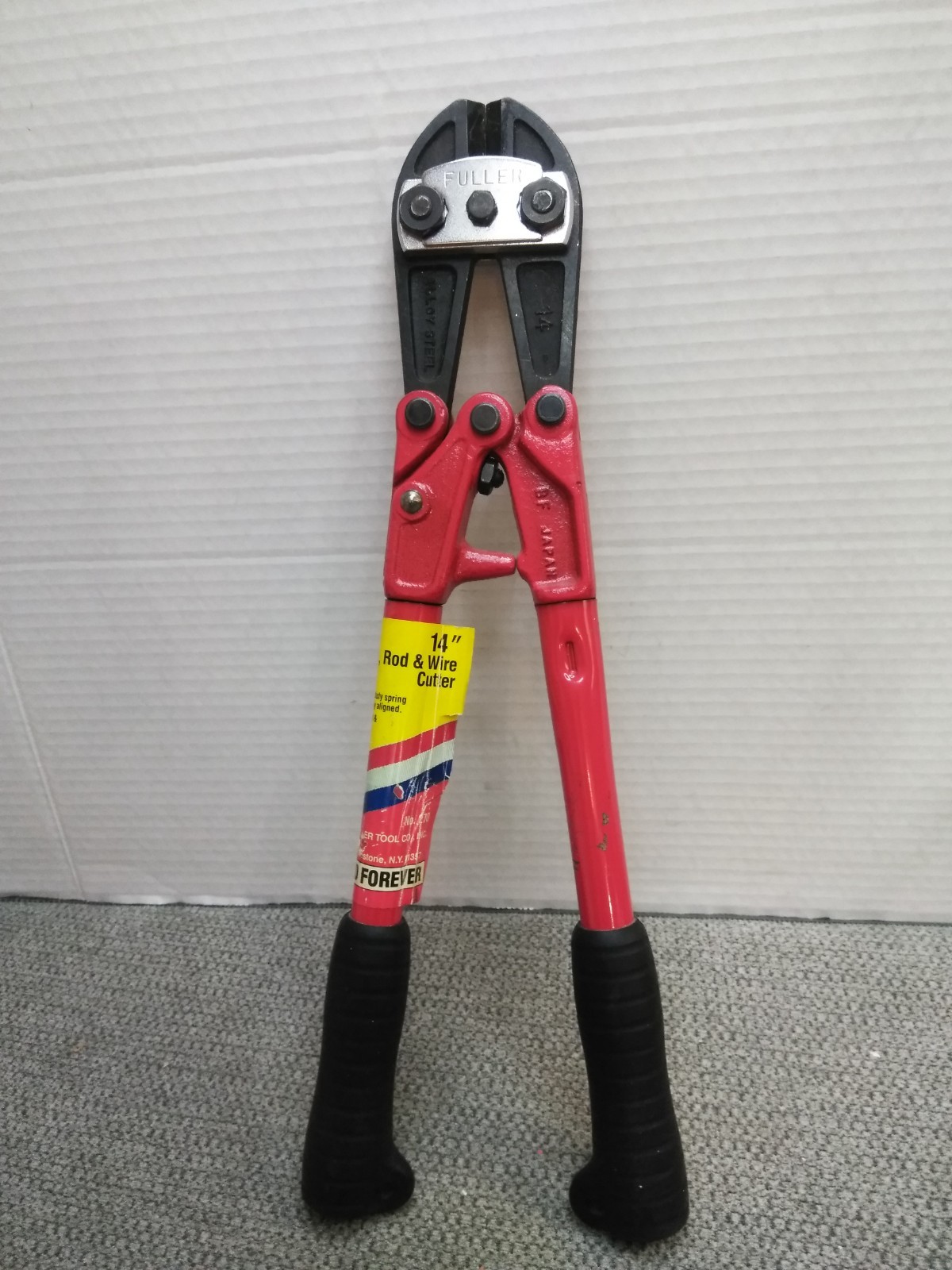 Fuller Allloy Steel BOLT, ROD, WIRE Cutter 14″ Contoured Black Rubber BF Japan