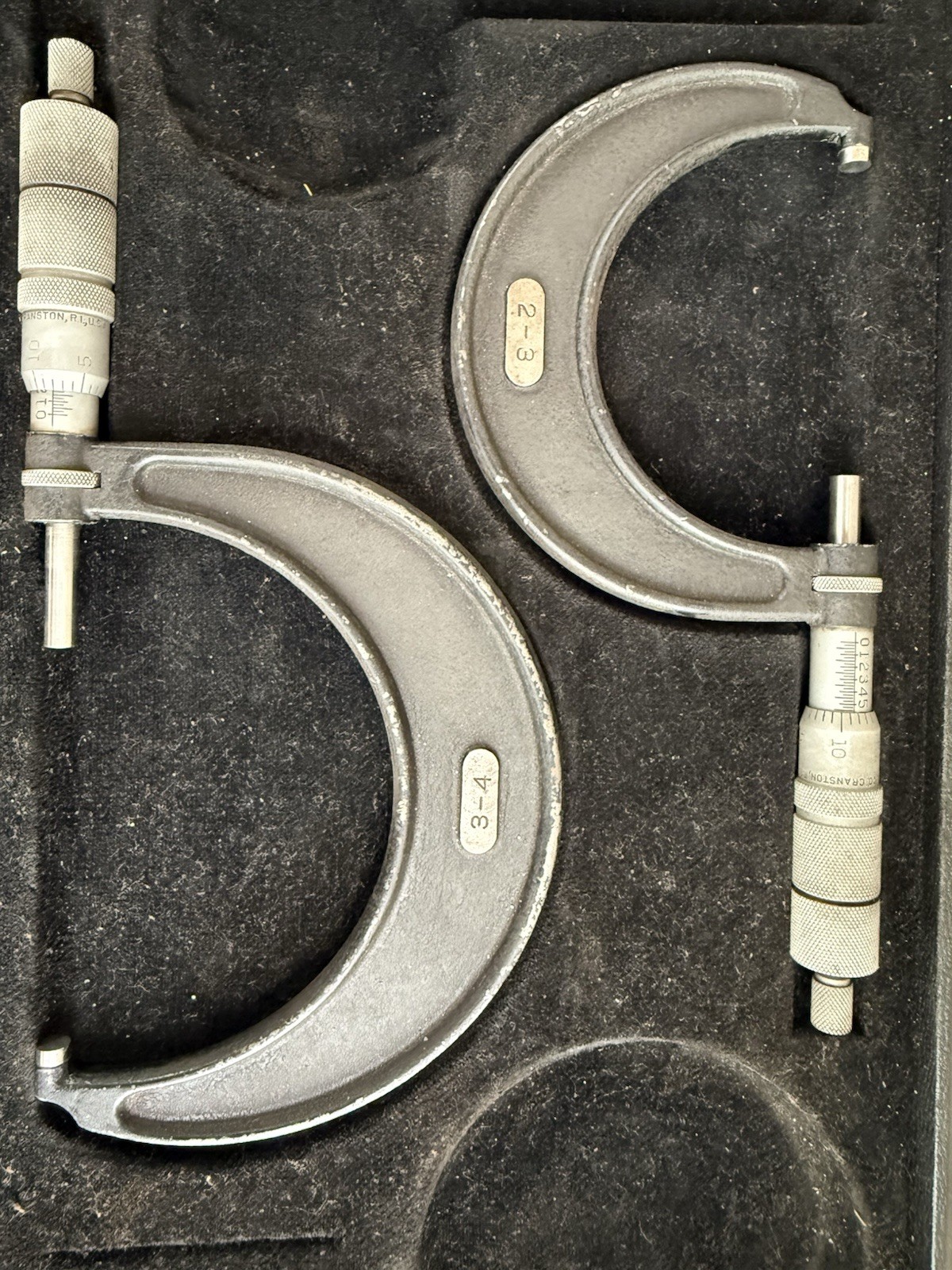 4 Central Tool Company Micrometers 2-3 , 3-4 , 4-5 , 5-6 / USED