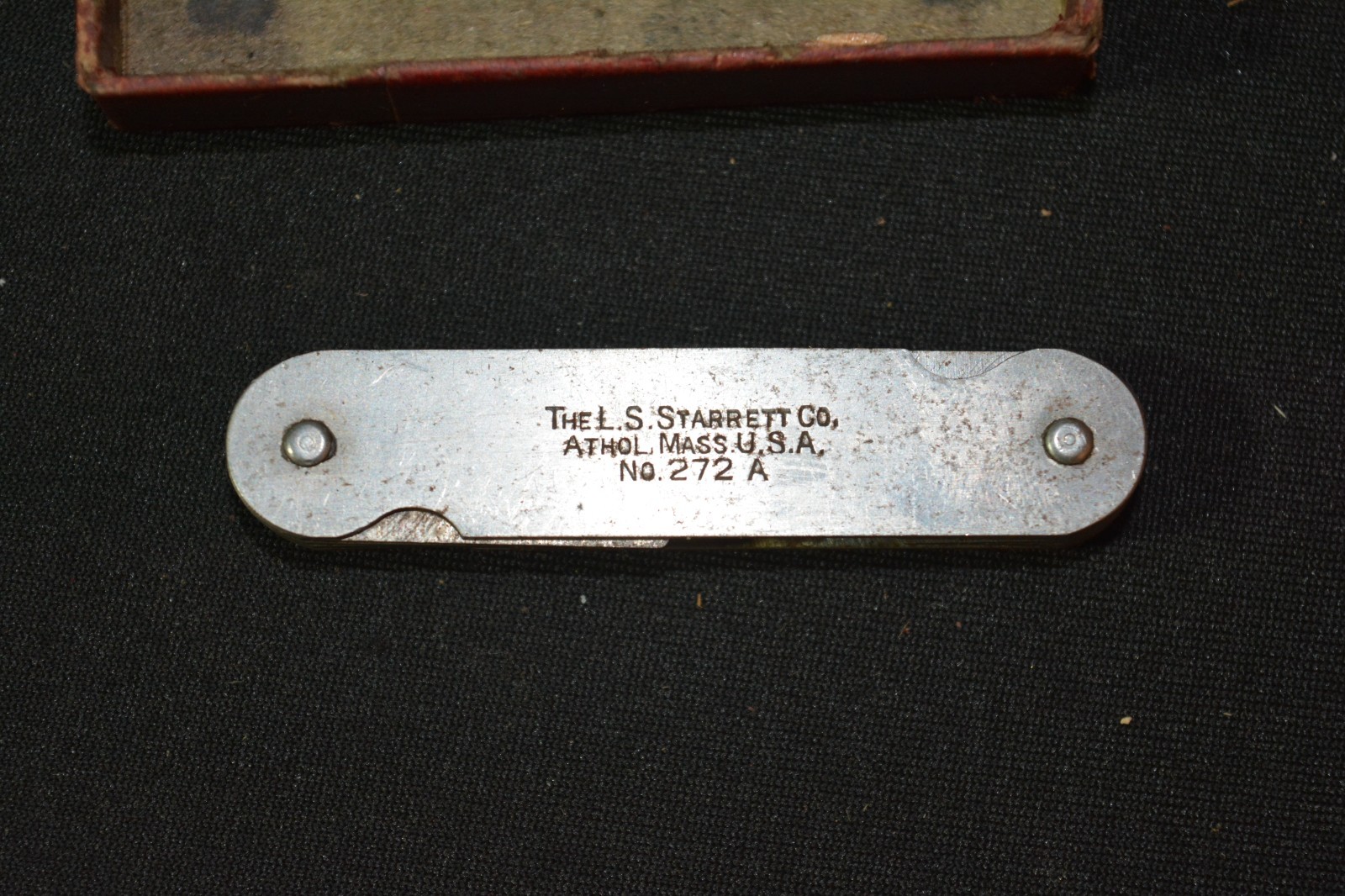 Starrett Vintage Radius Gage 272A In Original Box