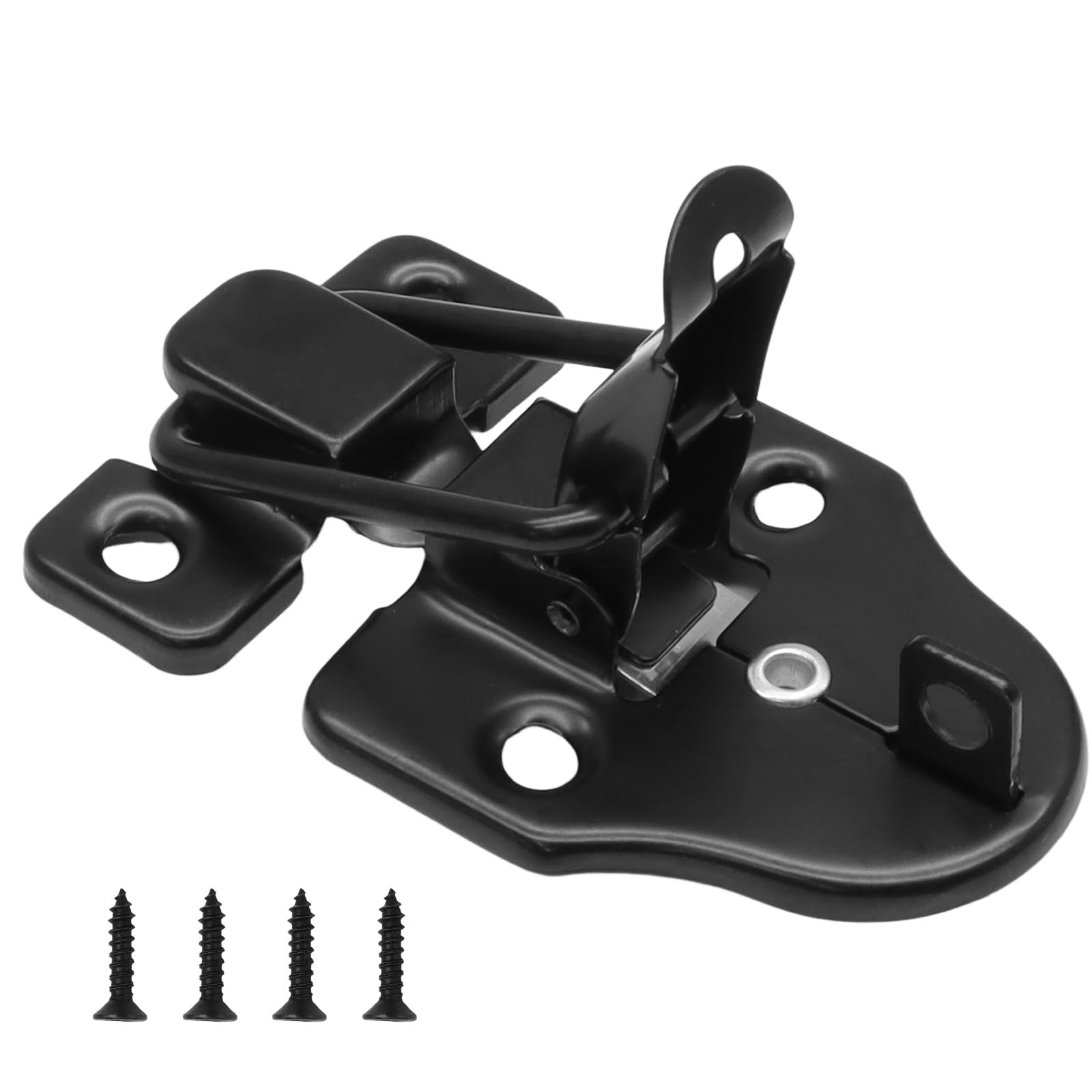 Litoexpe 2 Pack Black Toggle Hasp Latches with Hardening Screws, Classical…