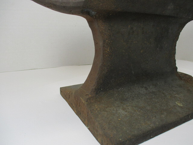 12″ Steel ANVIL Made From a Railroad or Rail Train Track Piece 30# Rusty Steel