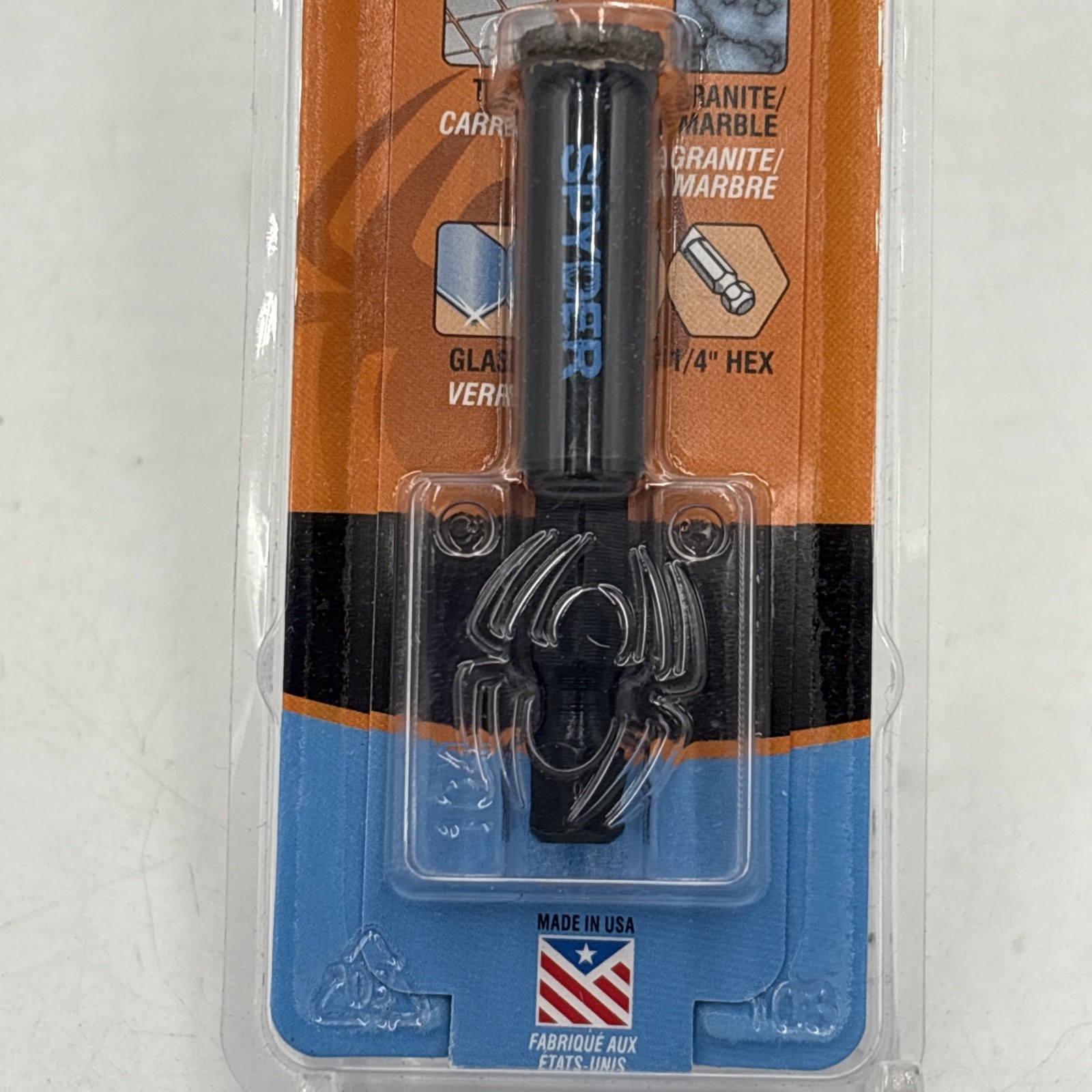 Spyder 600849 3/8″ Diamond Edge Arbored Hole Saw Bit NEW Sealed